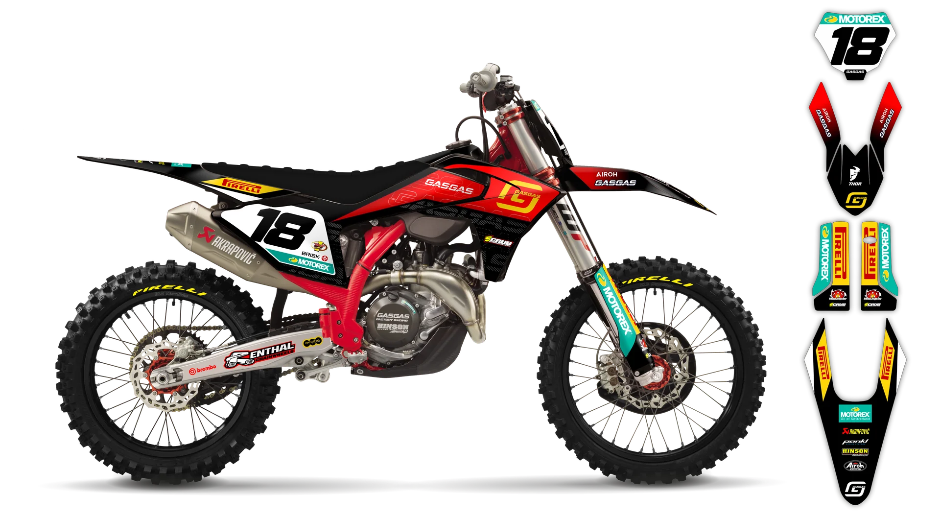 Graphics Kit - Gas Gas - MC MC-F / EX EX-F - 2024-2025 - Fralt - LE