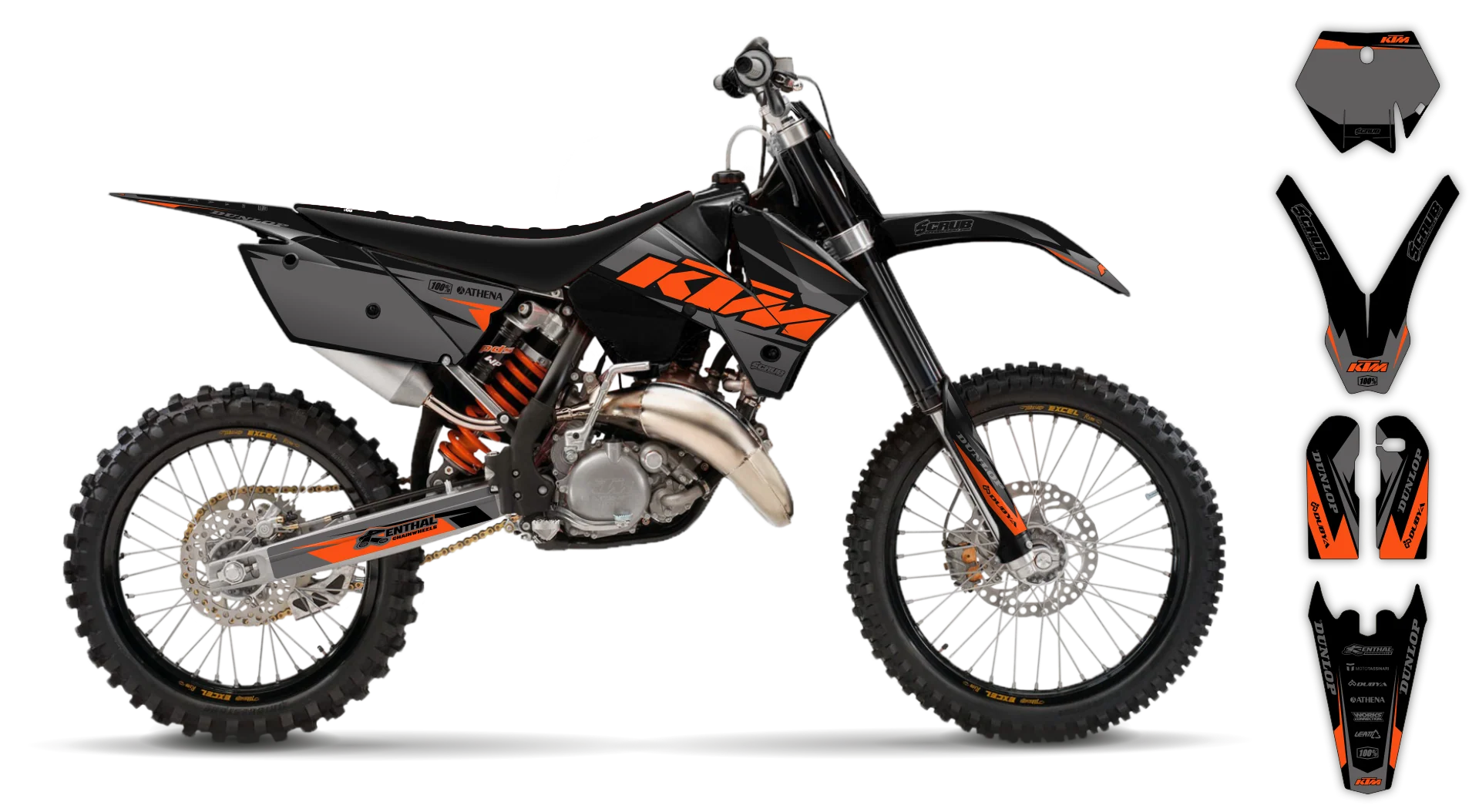Graphics Kit - KTM - SX SX-F / XC XC-F - 2005-2006 - K7 - R2