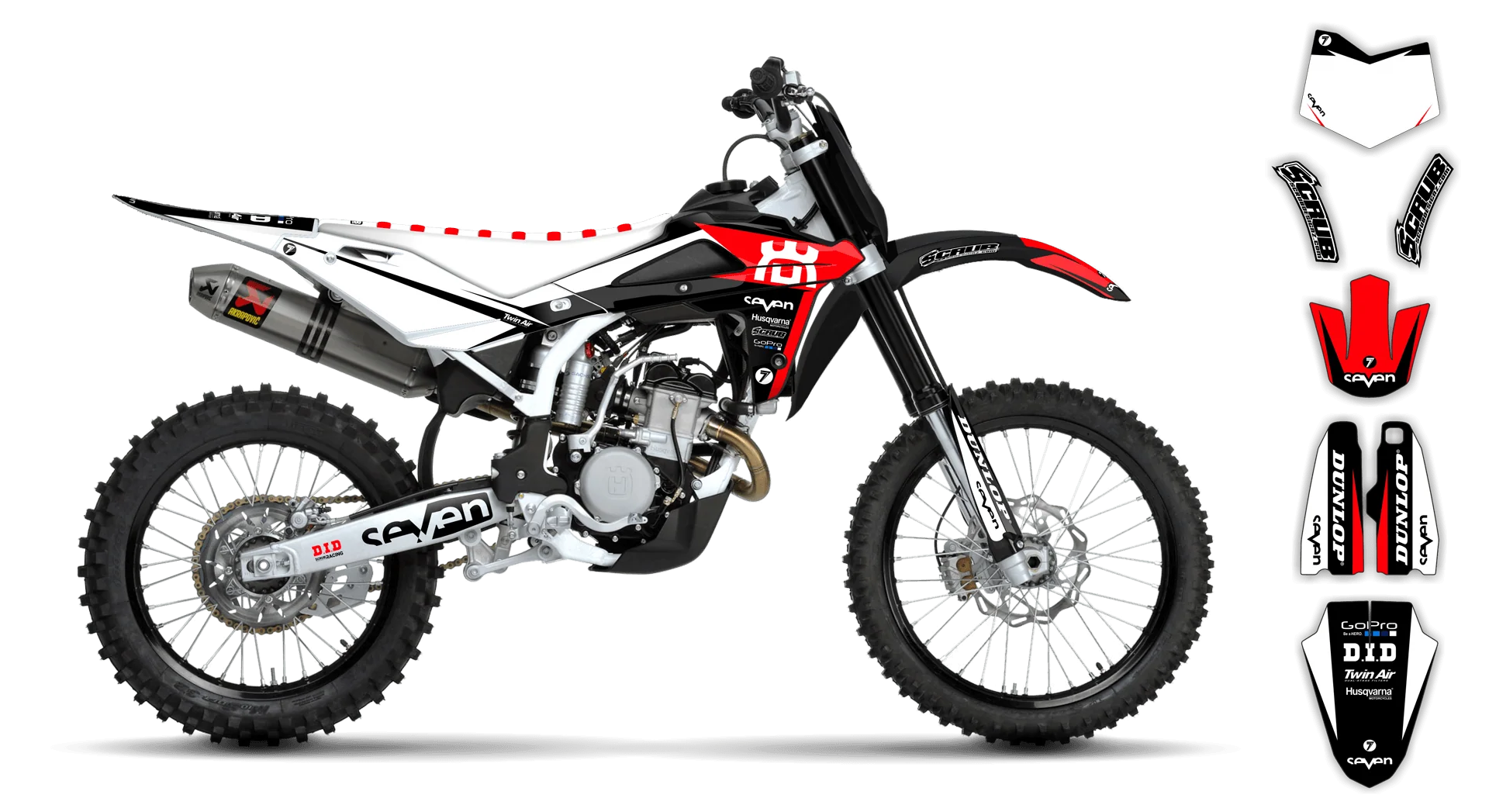 Graphics Kit - Husqvarna 05-13 - SM 630 - 2010-2013 - H6 - R1