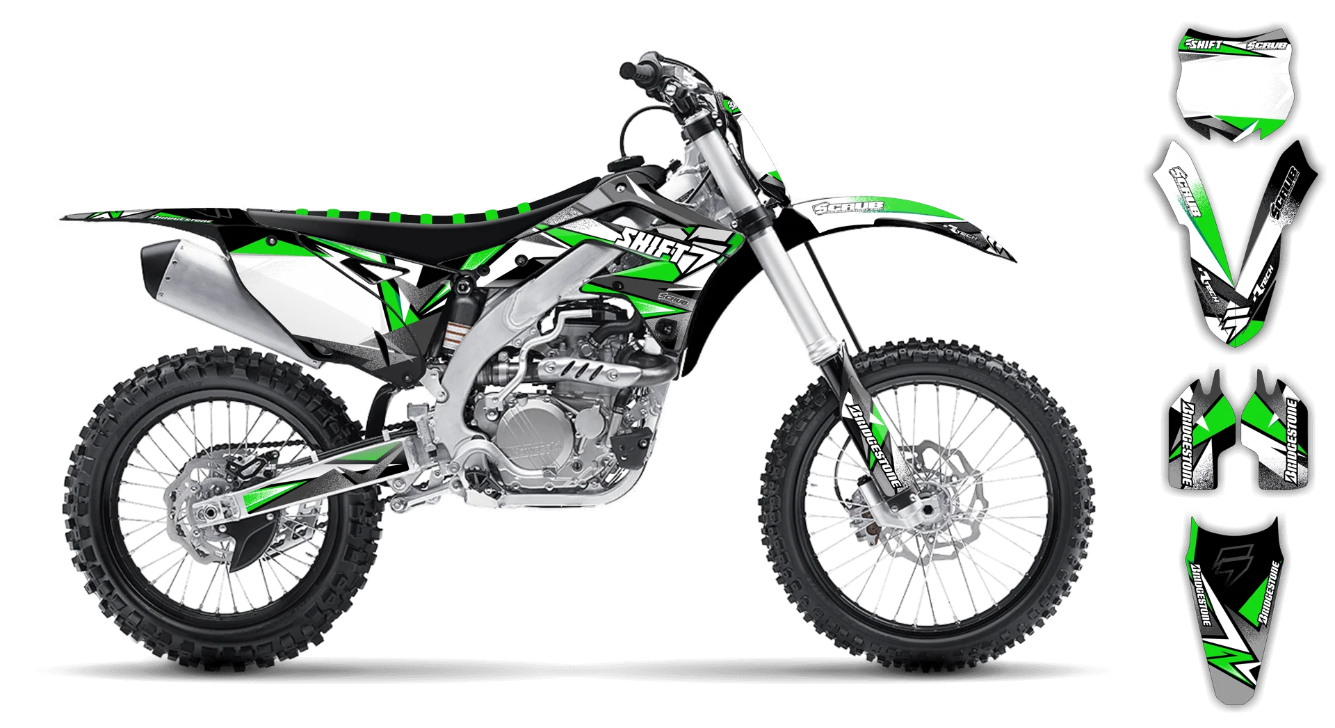 Graphics Kit - Kawasaki - KX 450F - 2013-2015 - X-Rut - R3
