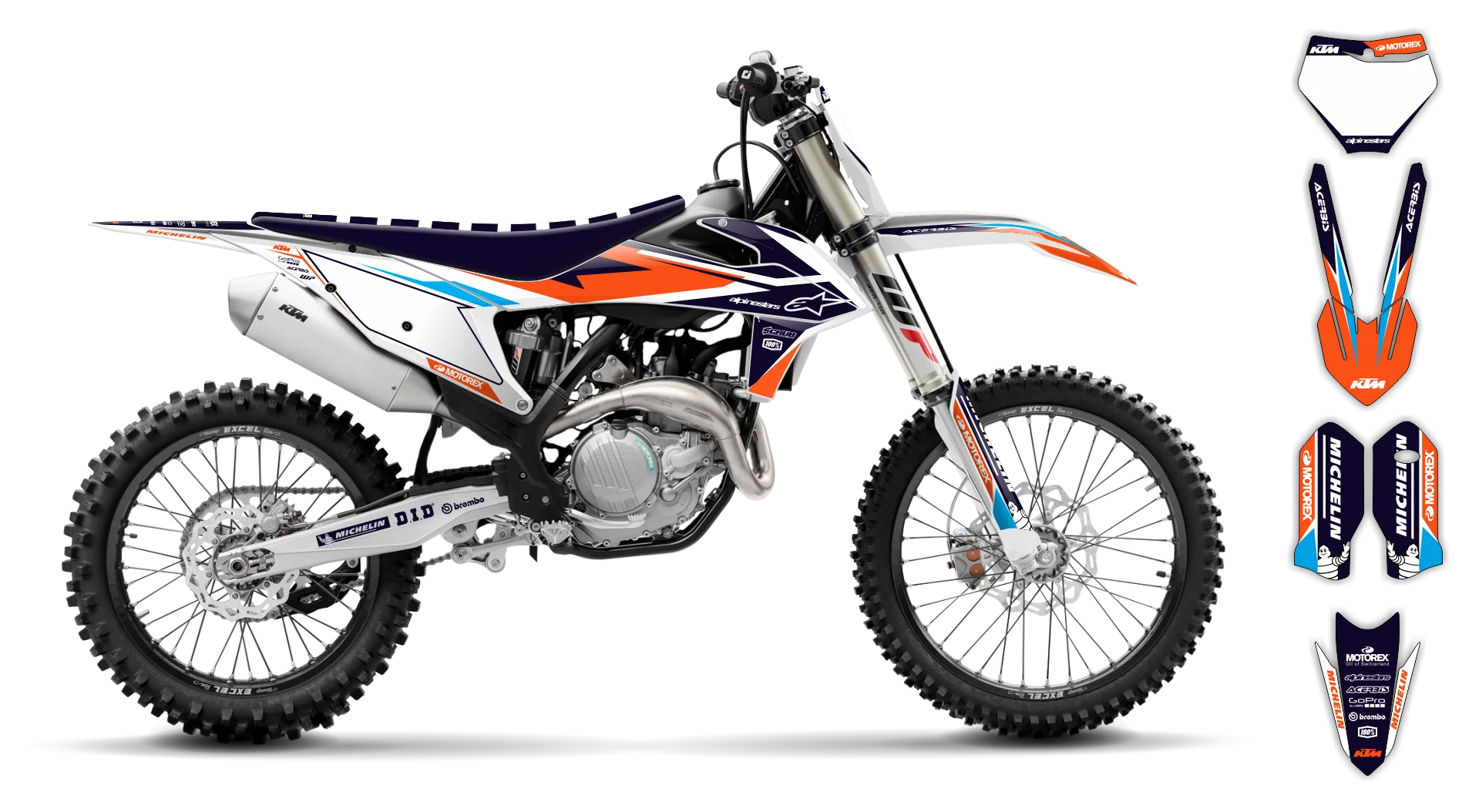 Graphics Kit - KTM - SX SX-F / XC XC-F - 2019-2022 - K-SE1098 - R1