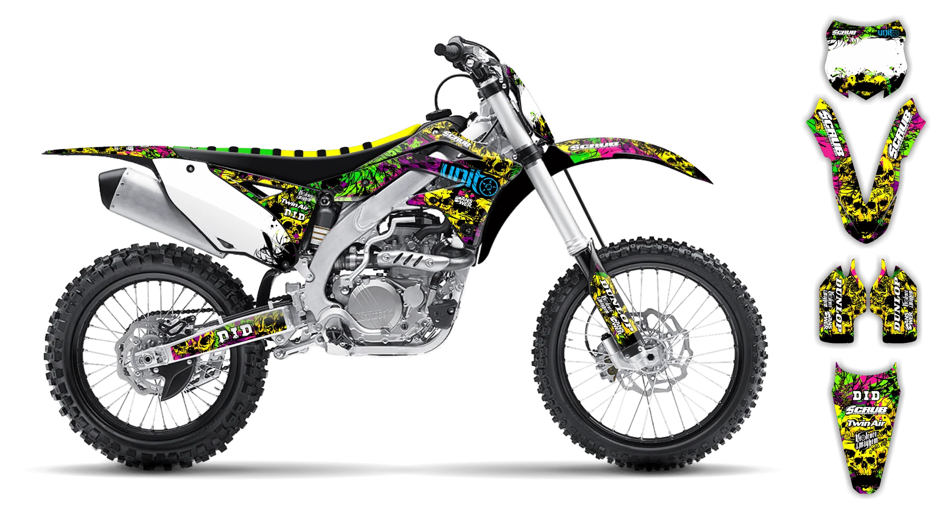 Graphics Kit - Kawasaki - KX 250F - 2009-2012 - Wasabi - LE