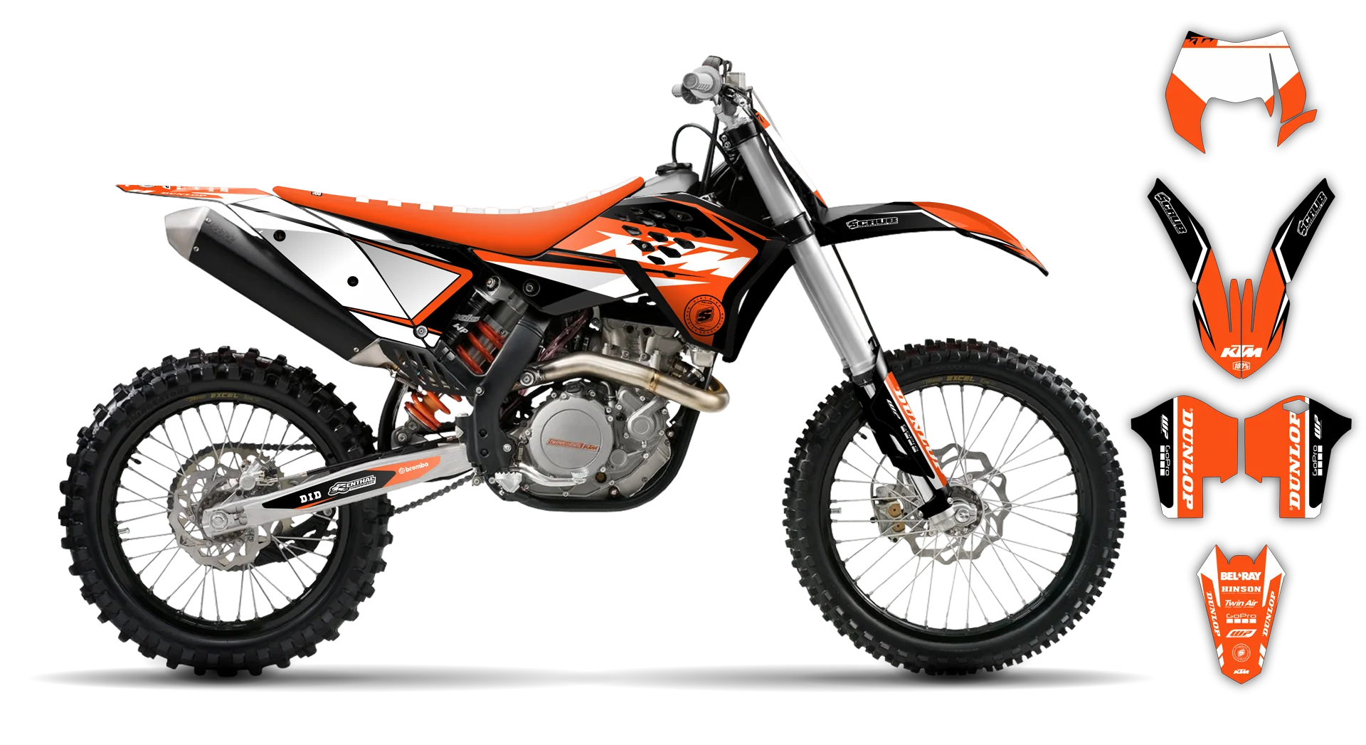 Graphics Kit - KTM - EXC EXC-F / XC-W XCF-W - 2008-2011 - K17 - LE