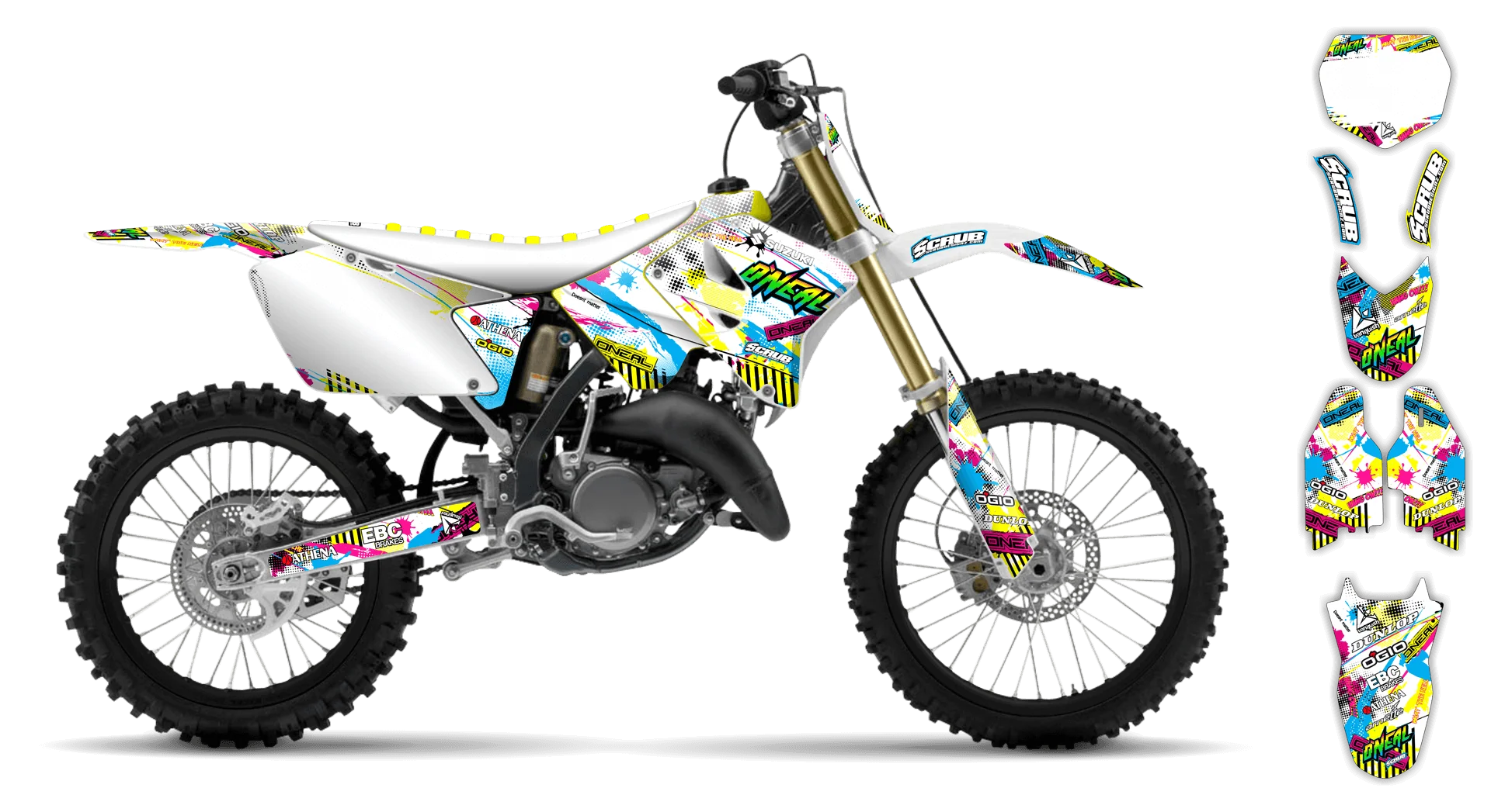 Graphics Kit - Suzuki - RM 125 - 2001-2003 - H2 - LE