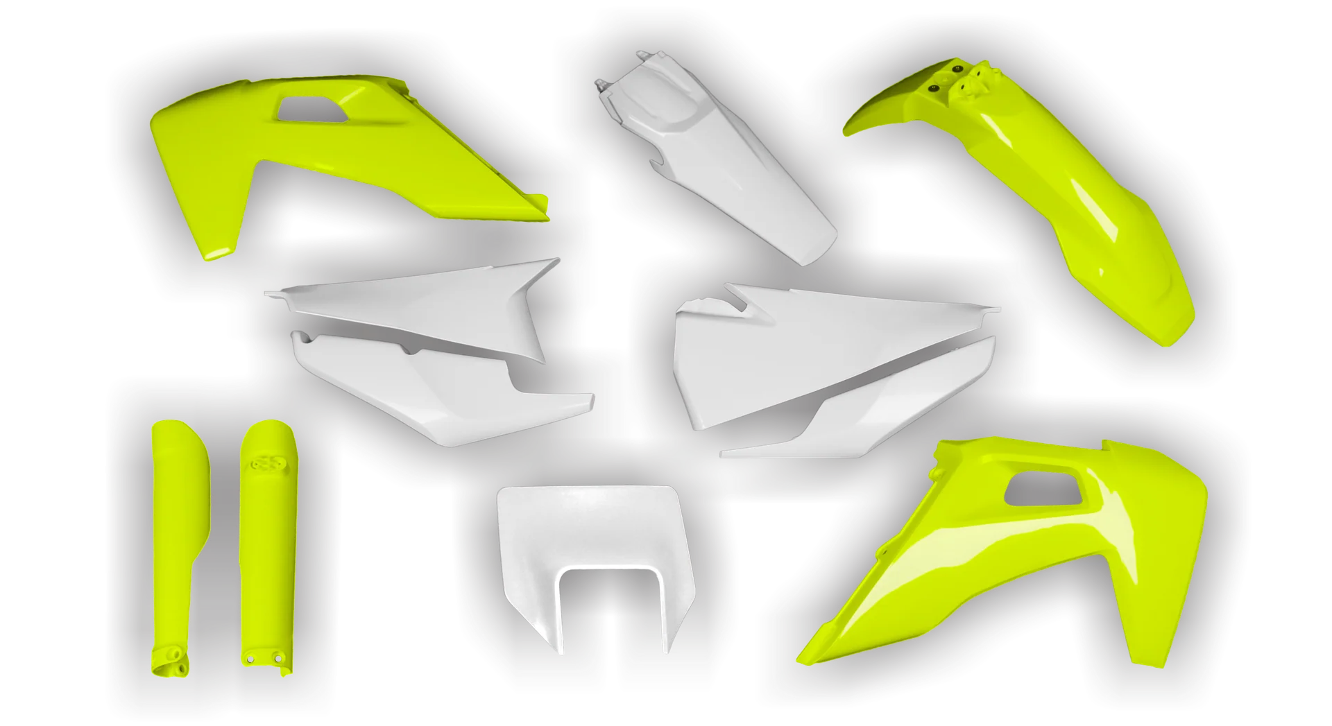 Plastics Kit - Husqvarna 14-> TE-FE Series - 2020-2023 - Full Kit - Fluo White