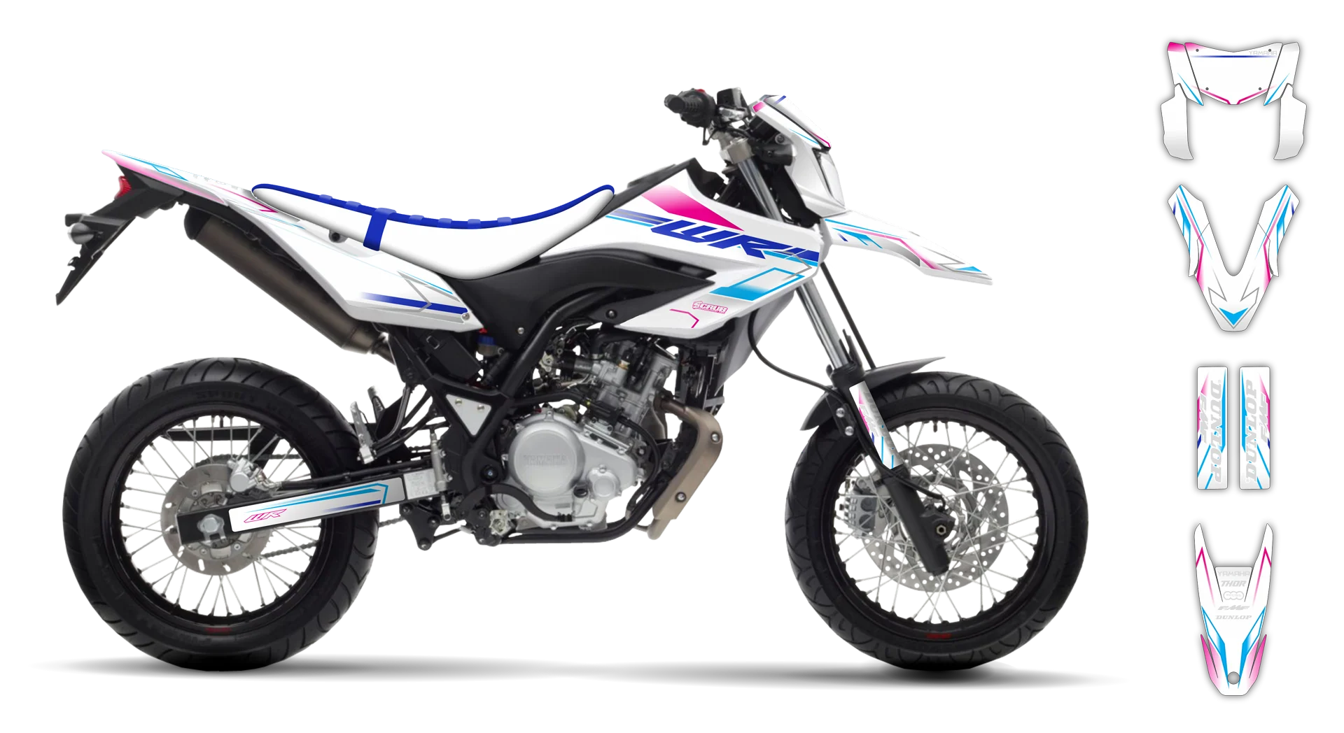 Graphics Kit - Yamaha - WR 125X - 2009-2022 - SE1088 - R2