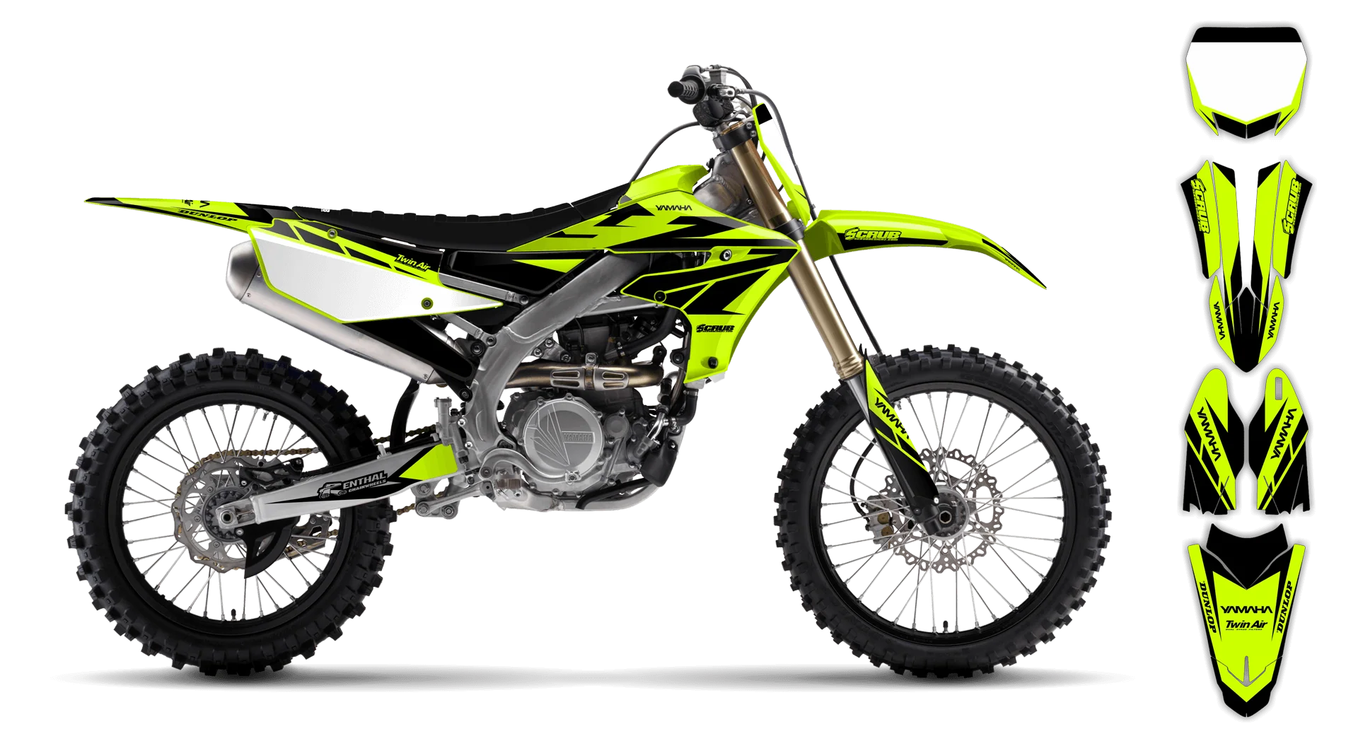 Graphics Kit - Yamaha - WR450F - 2019-2023 - Fluo Sukuba - R1