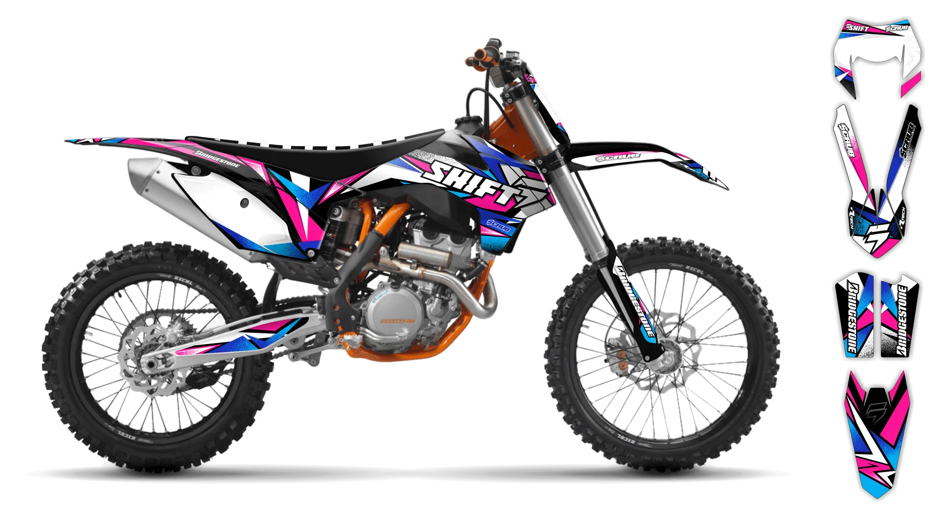 Graphics Kit - KTM - EXC EXC-F / XC-W XCF-W - 2004 - X-Rut - R2