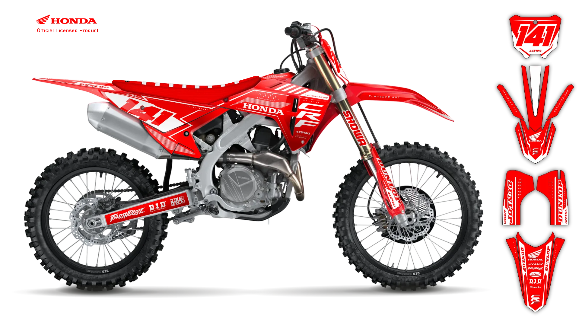 Graphics Kit - Honda - CR 125R - 2000-2001 - Leaper - LE