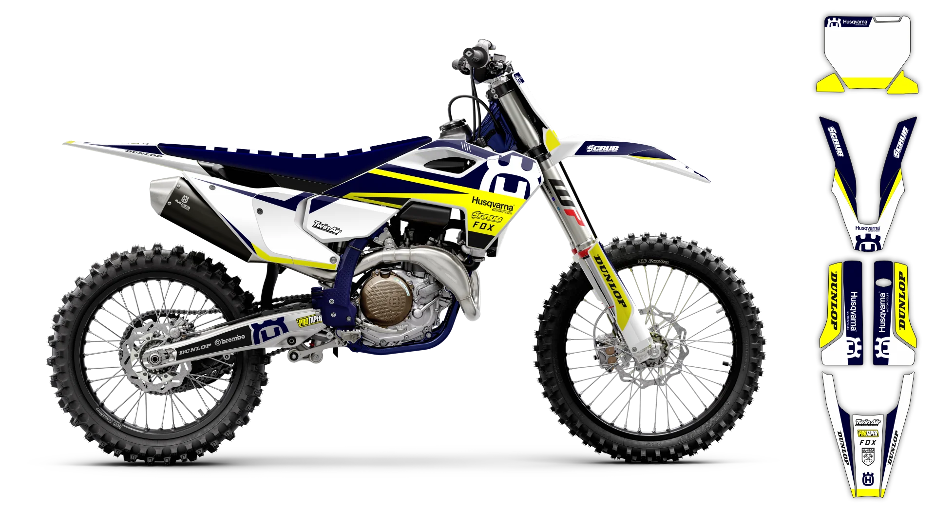 Graphics Kit - Husqvarna 14-> TC-FC-FX Series - 2023-2024 - H7 - LE