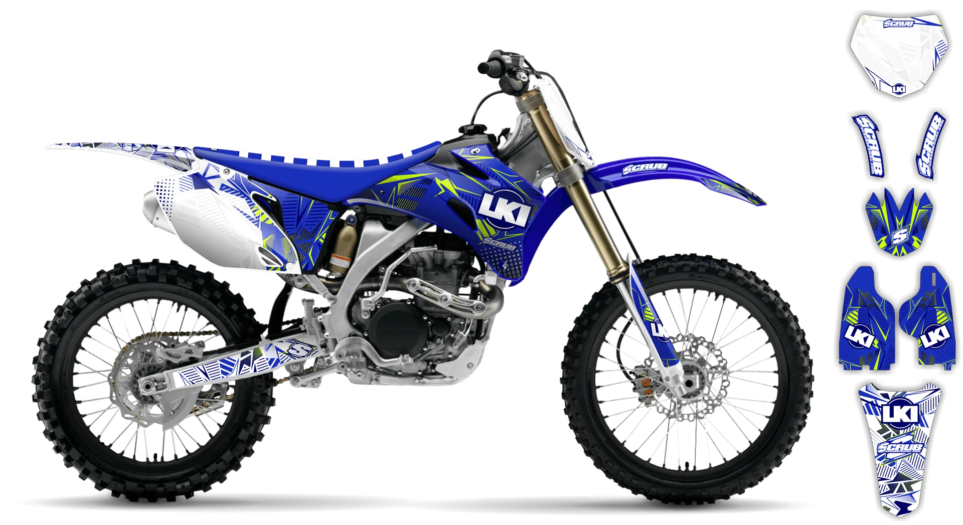 Graphics Kit - Yamaha - YZ426F - 2000-2002 - Block Pass - LE