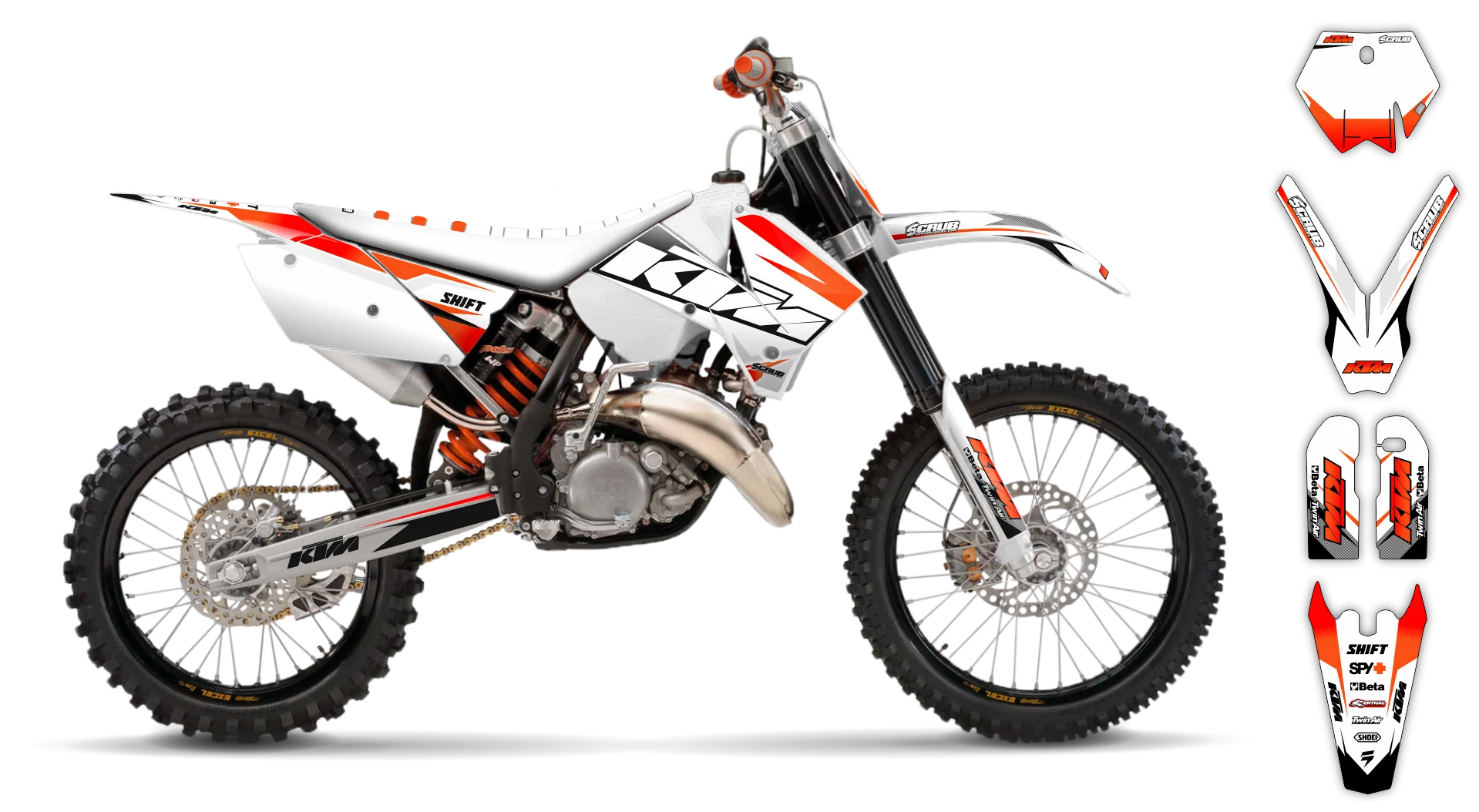 Graphics Kit - KTM - SX SX-F / XC XC-F - 2005-2006 - K2 - R1
