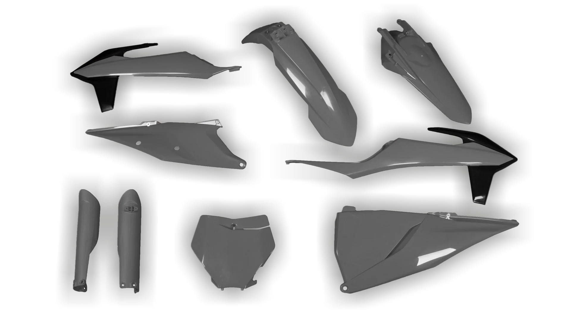 Plastics Kit - KTM - SX SX-F / XC XC-F - 2019-2022 - Full Kit - Nardo Grey