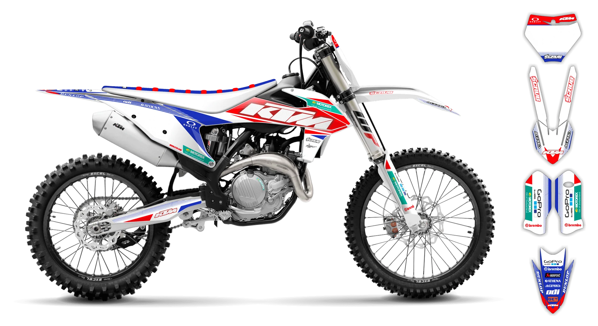 Graphics Kit - KTM - SX SX-F / XC XC-F - 2019-2022 - K11 - R4