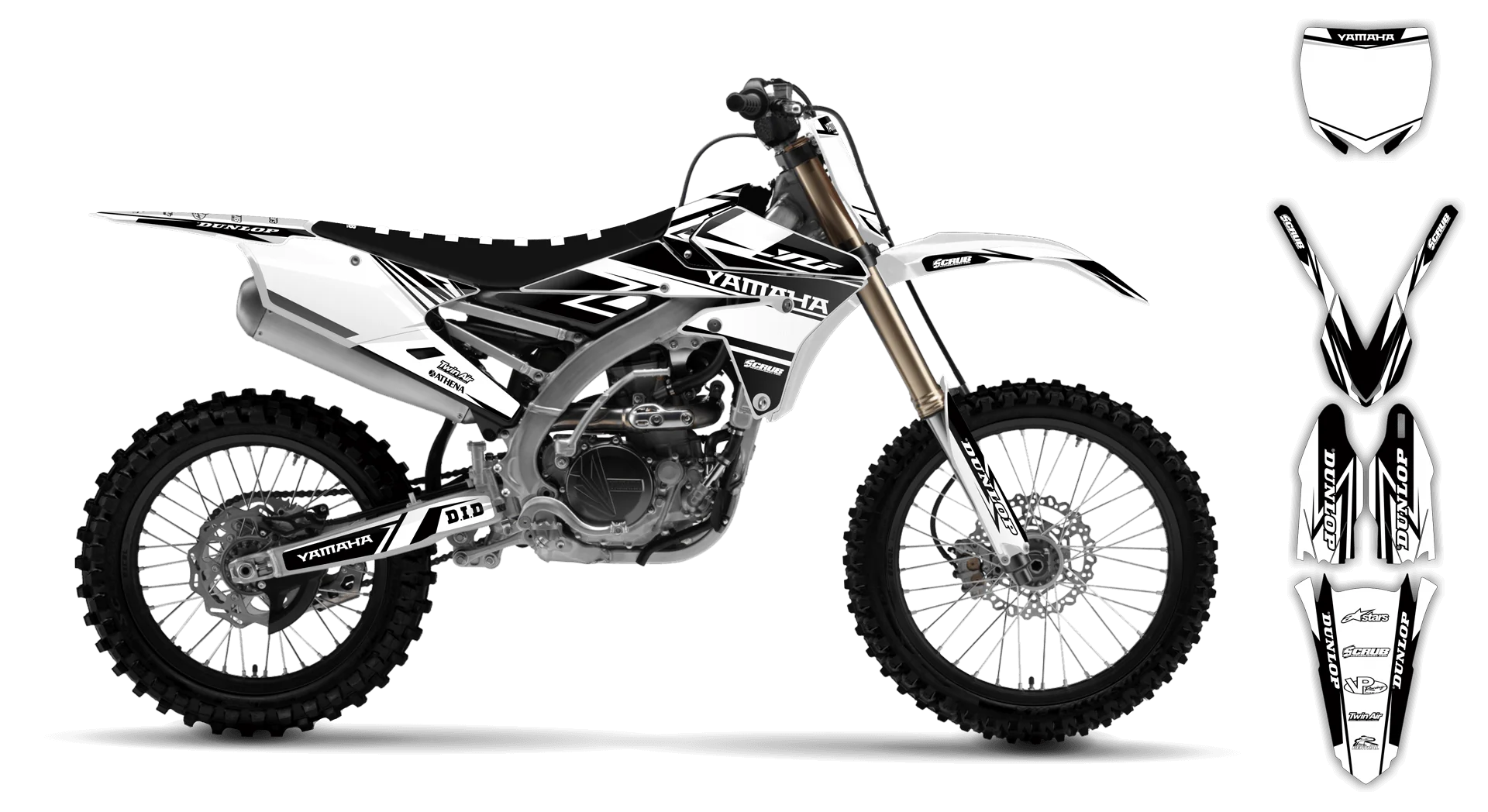Graphics Kit - Yamaha - YZ450F - 2014-2017 - Evolution - R3