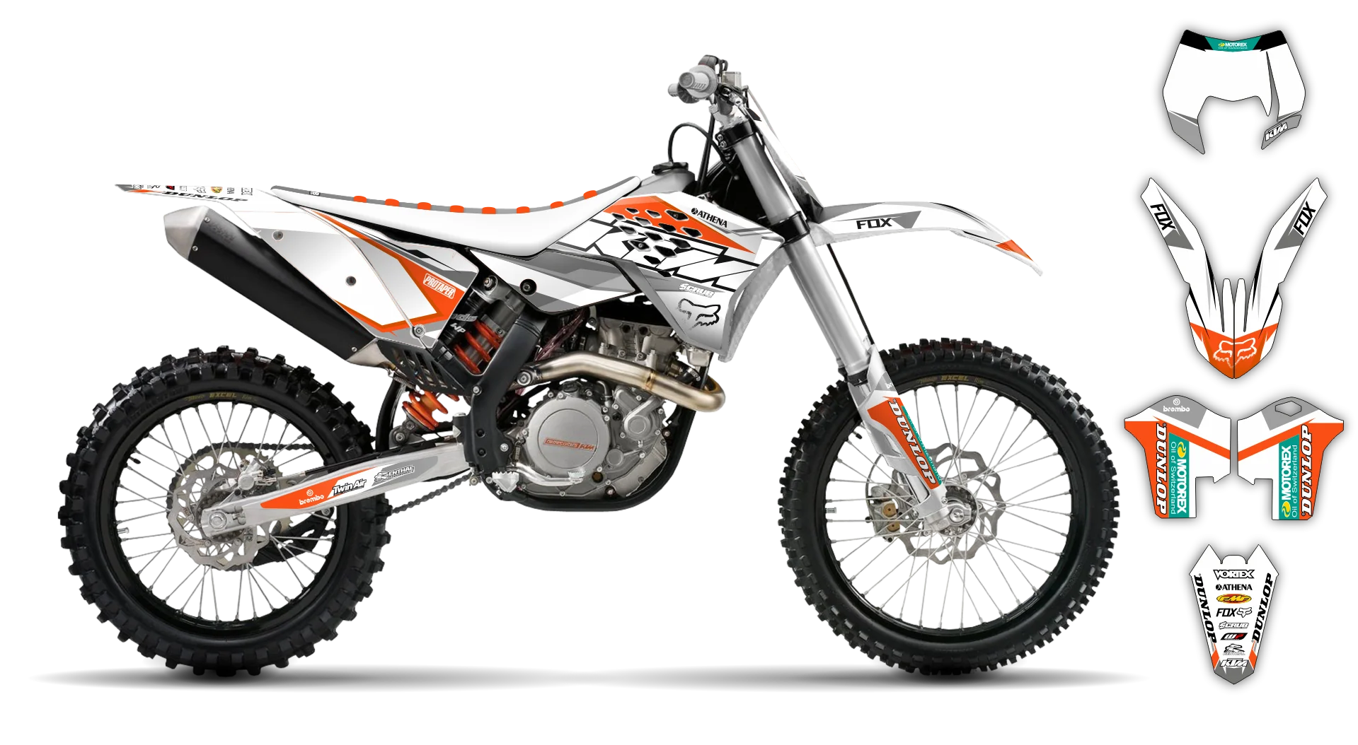 Graphics Kit - KTM - EXC EXC-F / XC-W XCF-W - 2008-2011 - K-SE1065 - LE