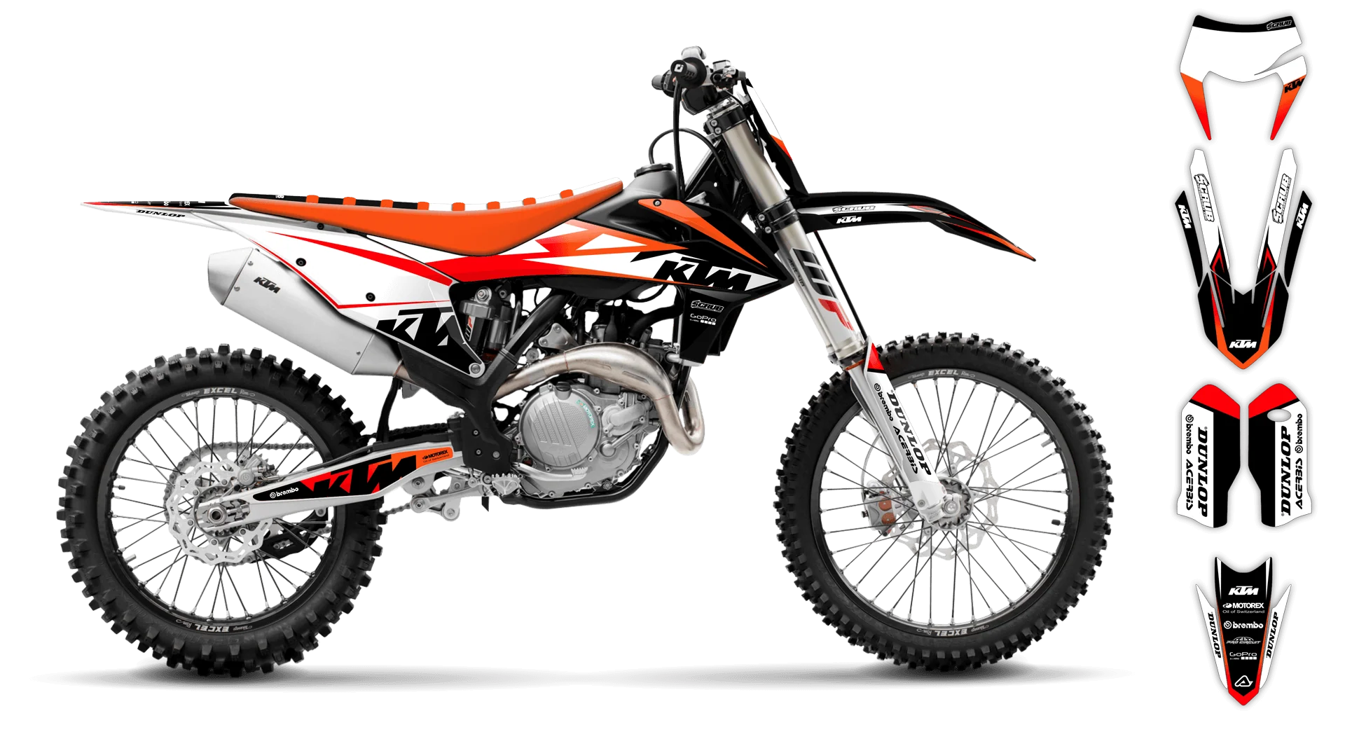 Graphics Kit - KTM - EXC EXC-F / XC-W XCF-W - 2020-2023 - K16 - LE