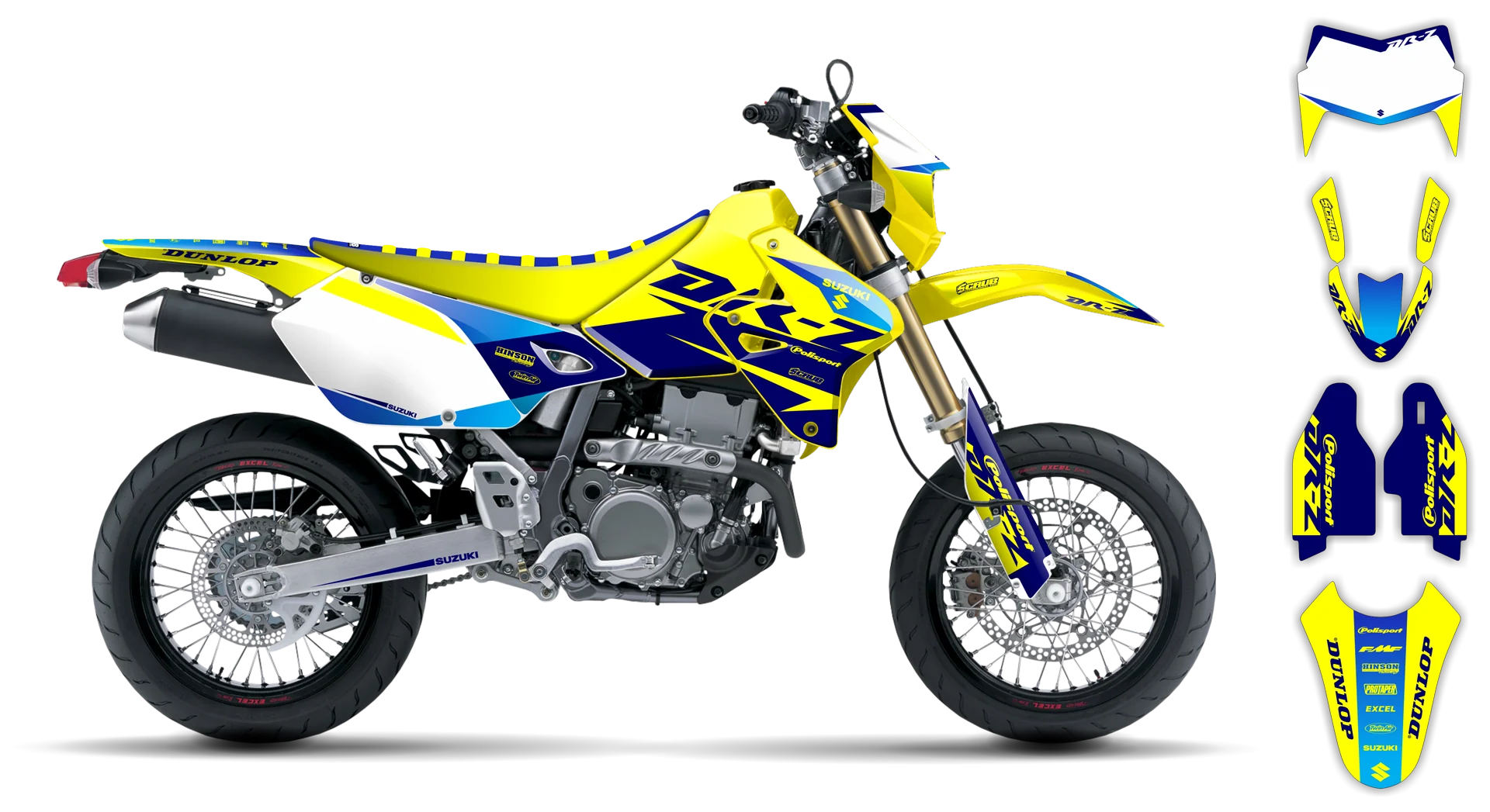 Graphics Kit - Suzuki - DRZ 400 SM - 1999-2024 - SE1029 - R1