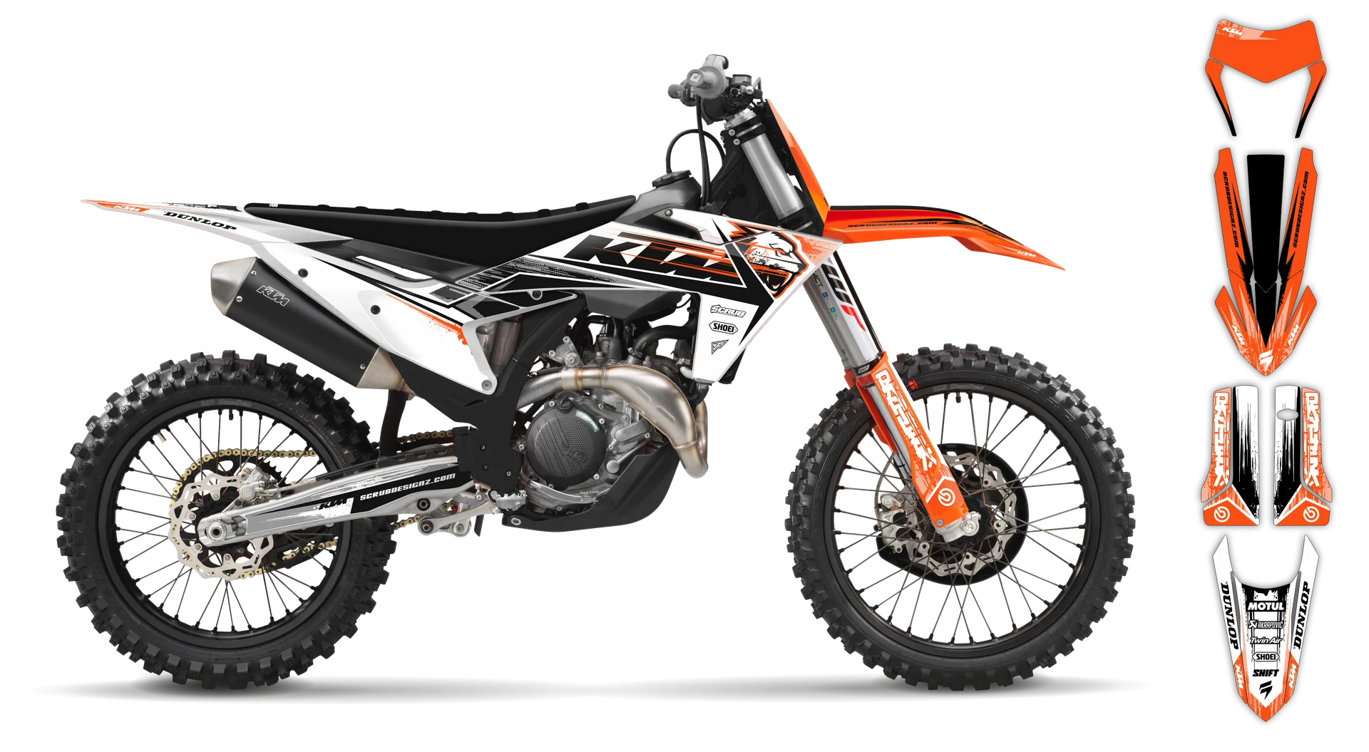 Graphics Kit - KTM - EXC EXC-F / XC-W XCF-W - 2024-2025 - Panthera - R3