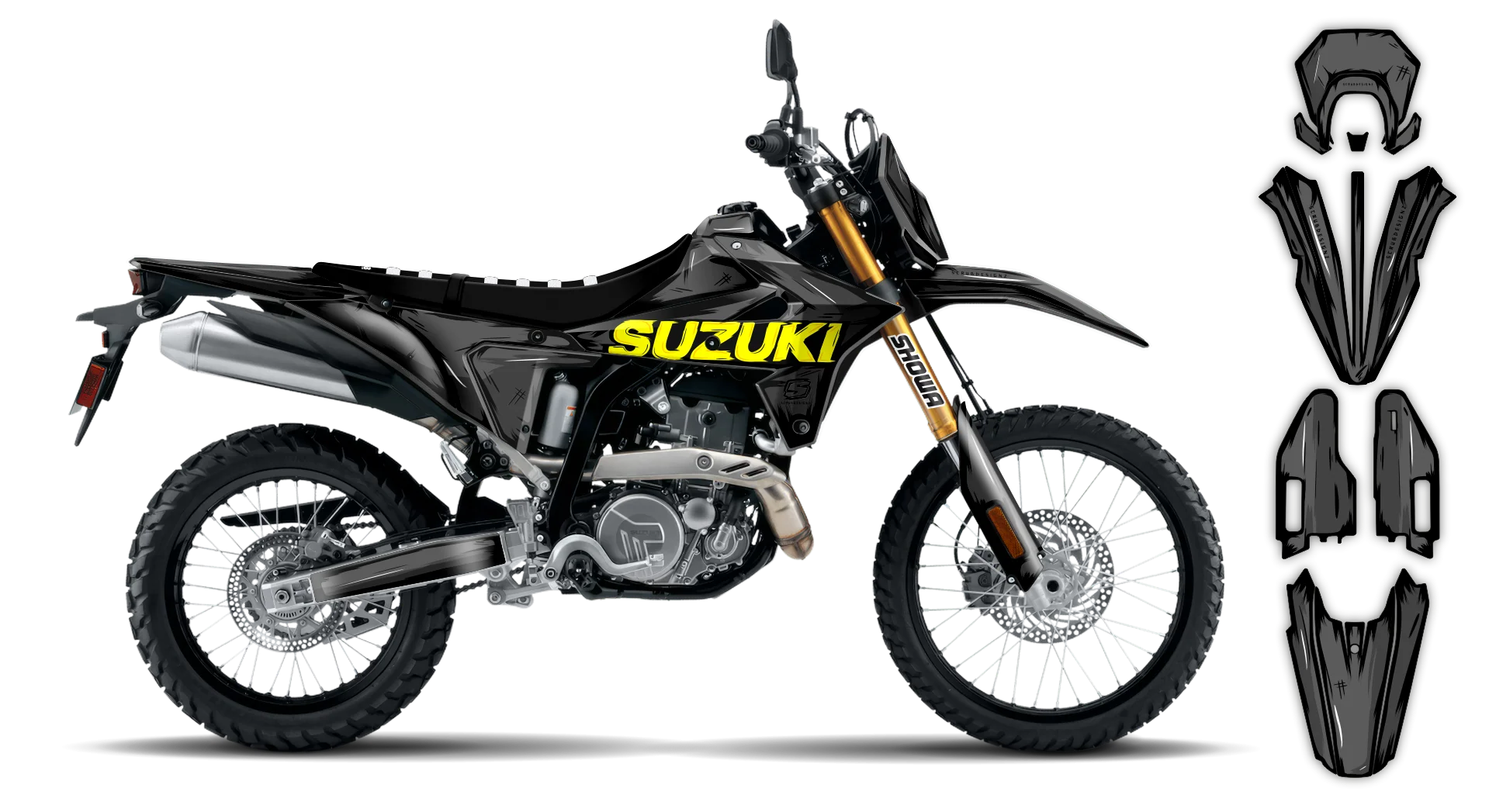 Graphics Kit - Suzuki - DR-Z4S Enduro - 2025-2026 - Artlex - R2