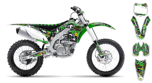 Graphics Kit - Kawasaki - KX 250F - 2009-2012 - Rockstar - ST