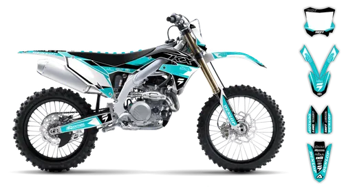 Graphics Kit - Kawasaki - KX 450F - 2019-2023 - Teal - ST
