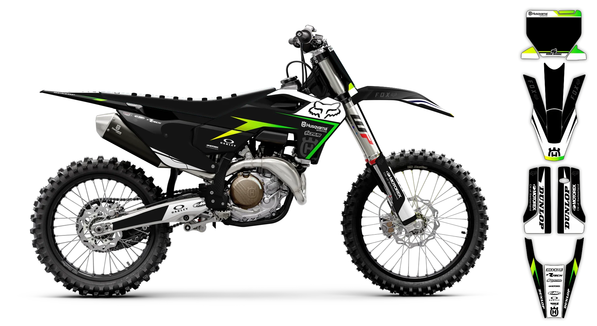 Graphics Kit - Husqvarna 14-> TC-FC-FX Series - 2023-2024 - H-SE1068 - R1