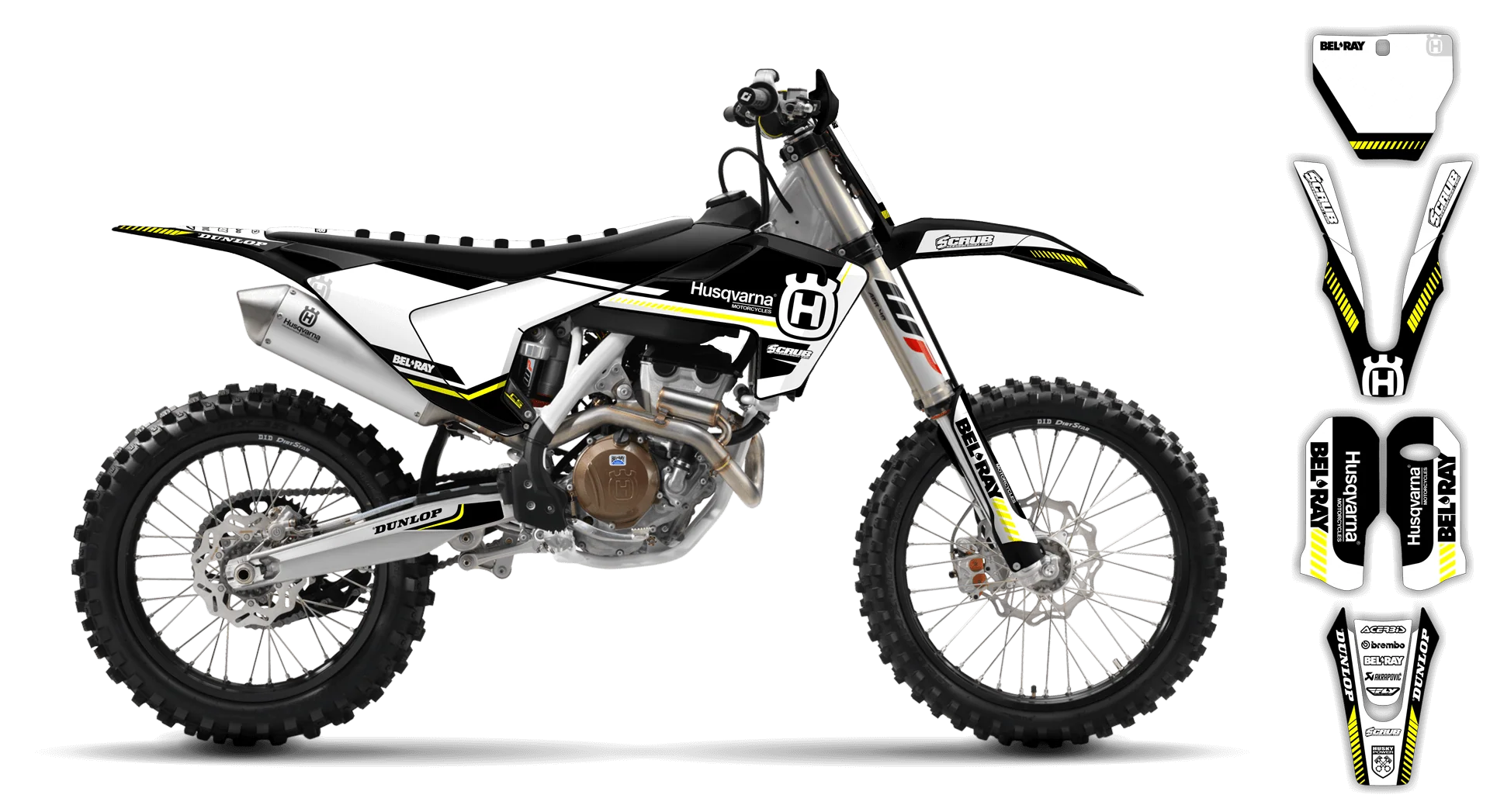 Graphics Kit - Husqvarna 14-> TC 65 - 2016-2023 - H5 - R1