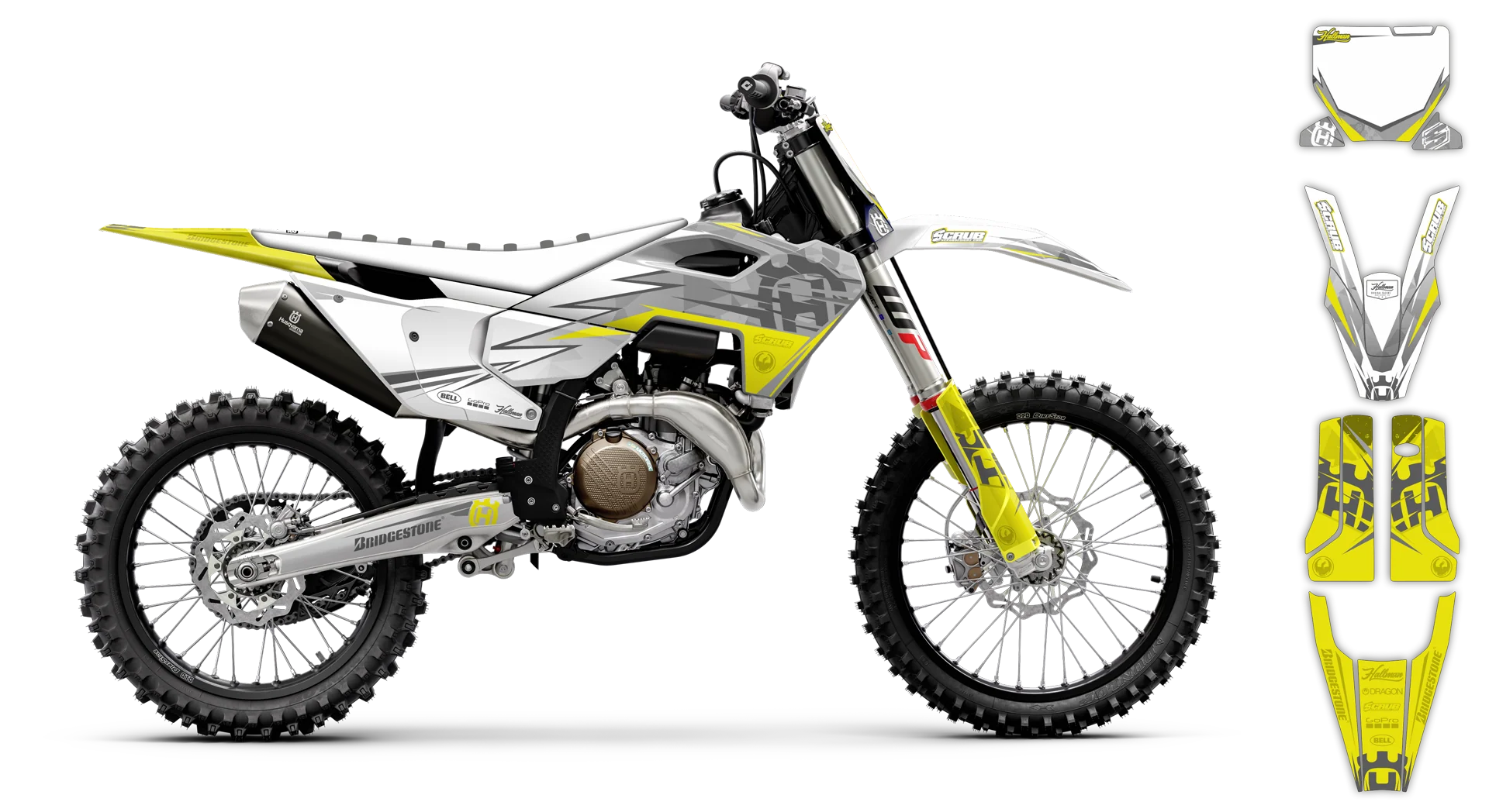 Graphics Kit - Husqvarna 14-> TC-FC-FX Series - 2023-2024 - H-SE1101 - LE