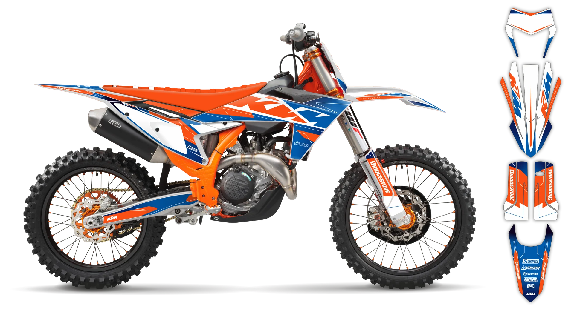 Graphics Kit - KTM - EXC EXC-F / XC-W XCF-W - 2024-2025 - K-SE1109 - ST