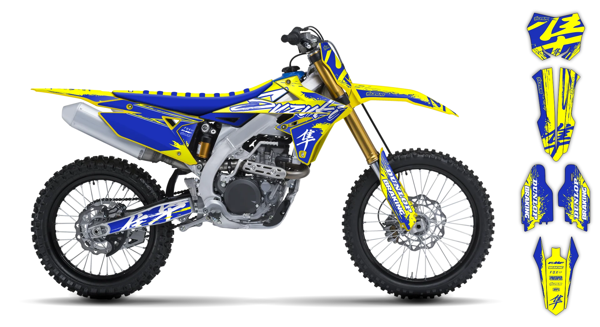 Graphics Kit - Suzuki - RMZ 250 - 2019-2025 - SE1104 - R5
