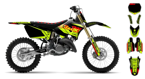 Graphics Kit - Suzuki - RM 250 - 1996-1998 - Fluo SE1019 - ST