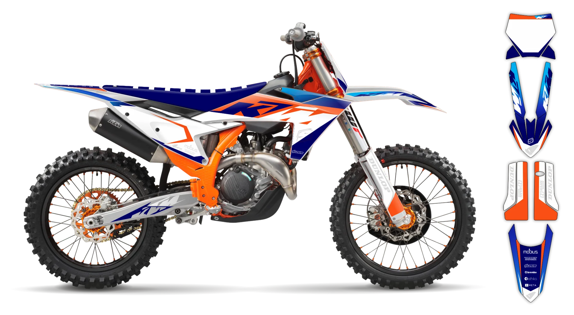 Graphics Kit - KTM - SX 50 - 2024-2025 - K15 UFO - ST