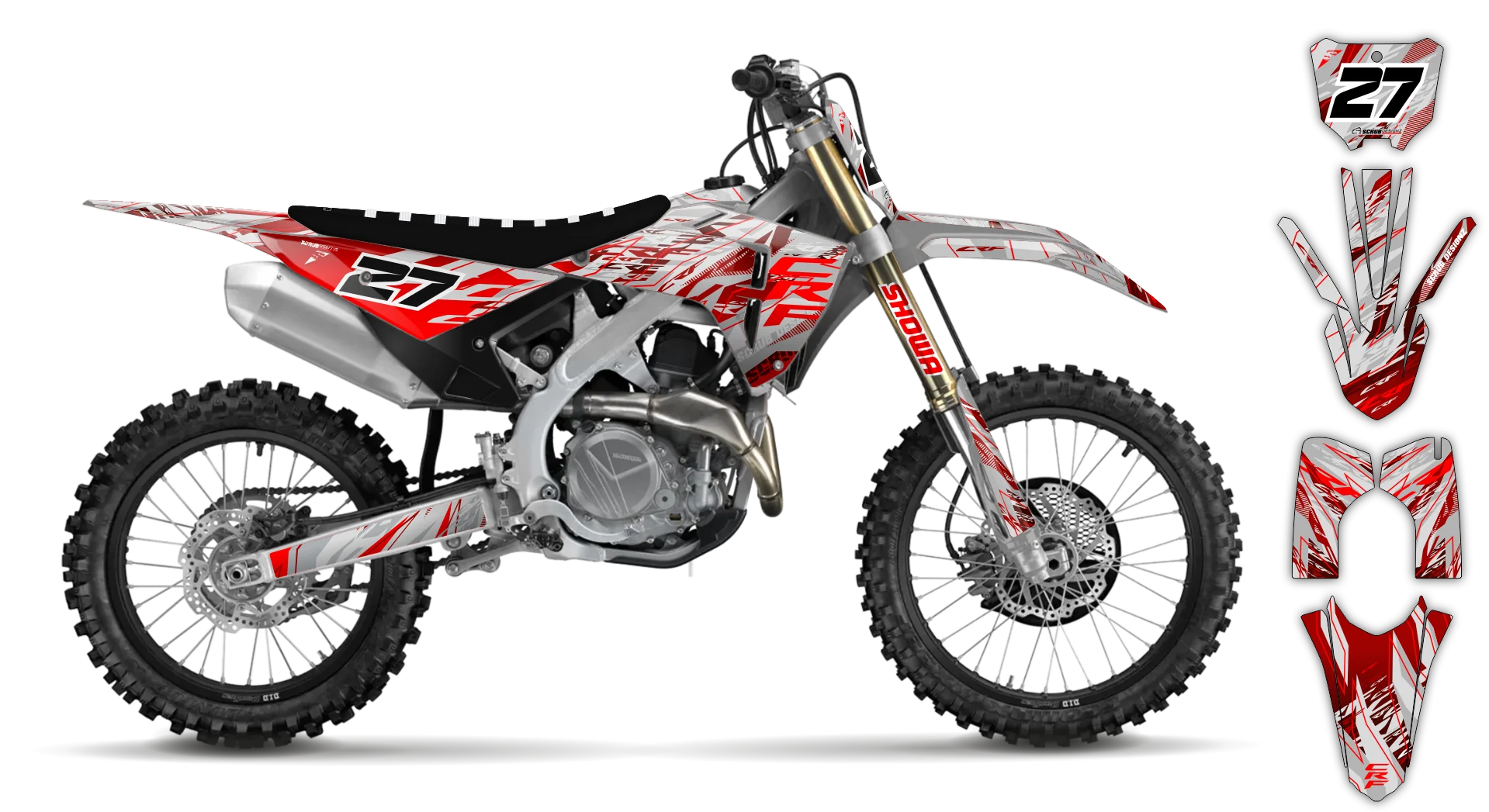 Graphics Kit - Honda - CRF 450R - 2013-2016 - Slasher - R3