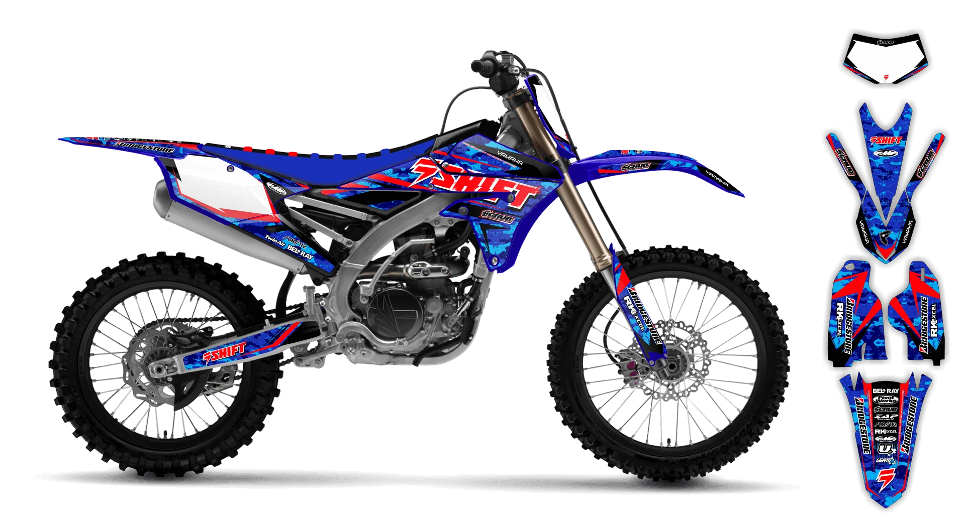 Graphics Kit - Yamaha - WR450F - 2016-2018 - Step Up - ST