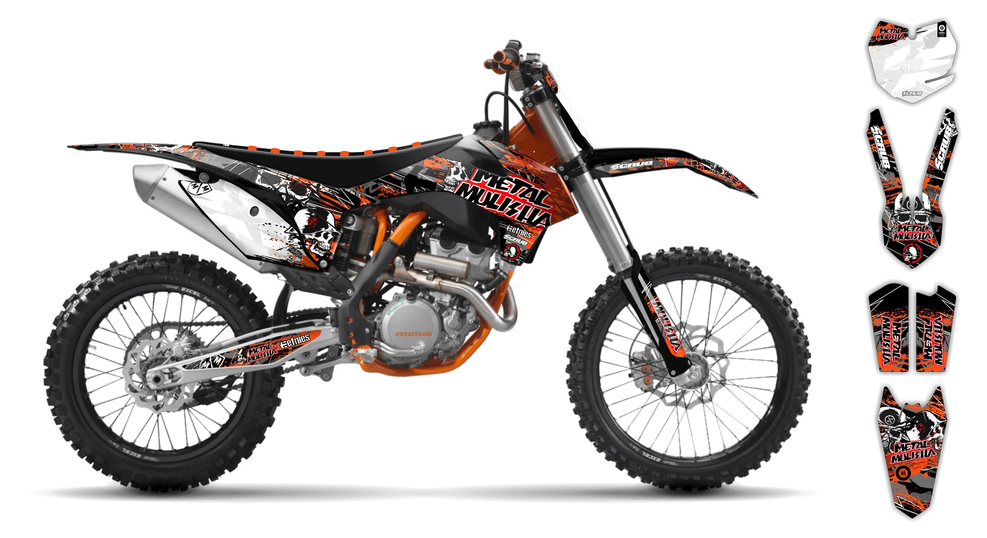 Graphics Kit - KTM - SX SX-F / XC XC-F - 2011-2012 - Em Em - LE