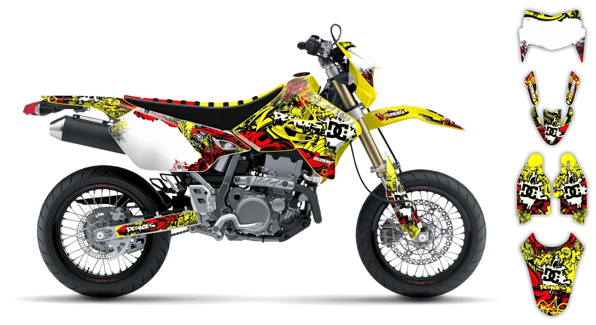 Graphics Kit - Suzuki - DRZ 400 SM - 1999-2024 - Attack - R1