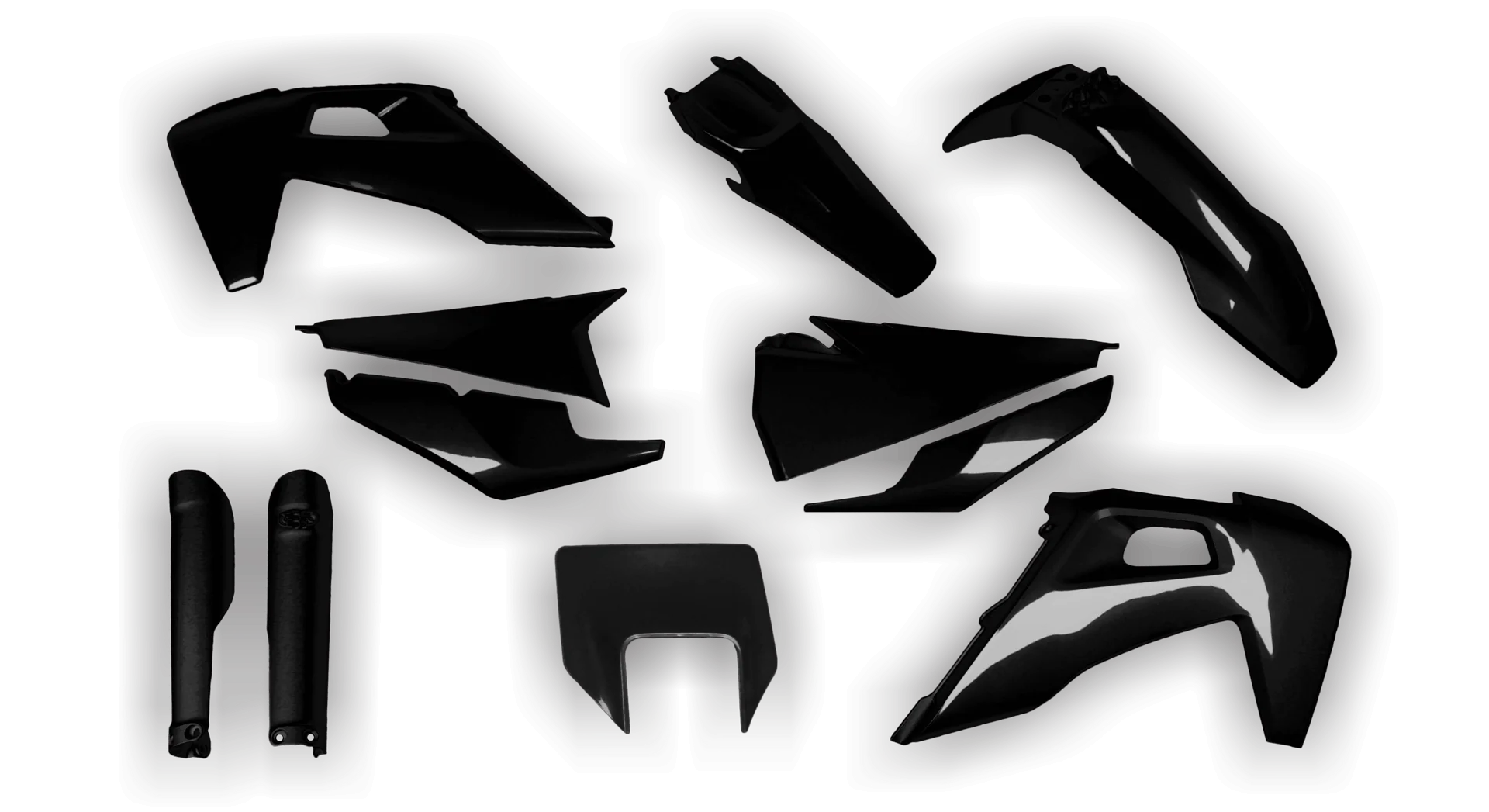 Plastics Kit - Husqvarna 14-> TE-FE Series - 2020-2023 - Full Kit - Black