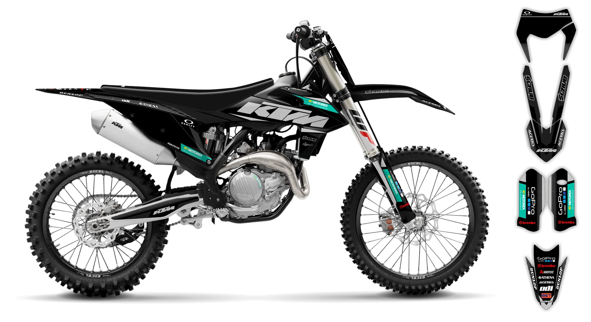 Graphics Kit - KTM - EXC EXC-F / XC-W XCF-W - 2020-2023 - K11 - R3