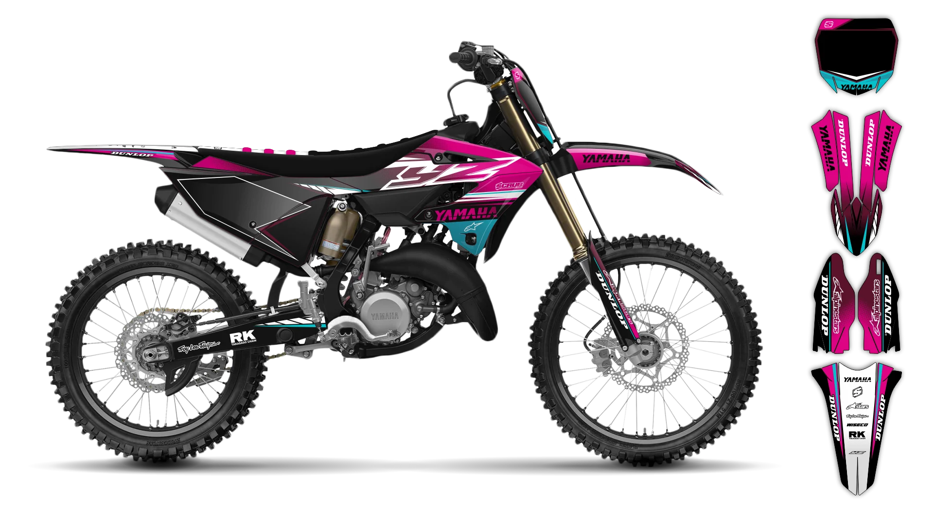 Graphics Kit - Yamaha - YZ 85 - 2022-2025 - Boognish - R2