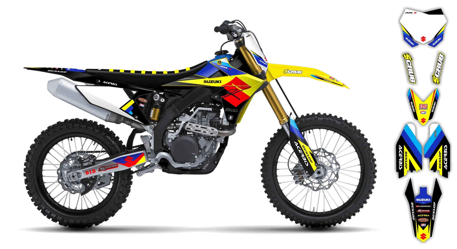Graphics Kit - Suzuki - RM 250 - 2004-2008 - Misty - LE