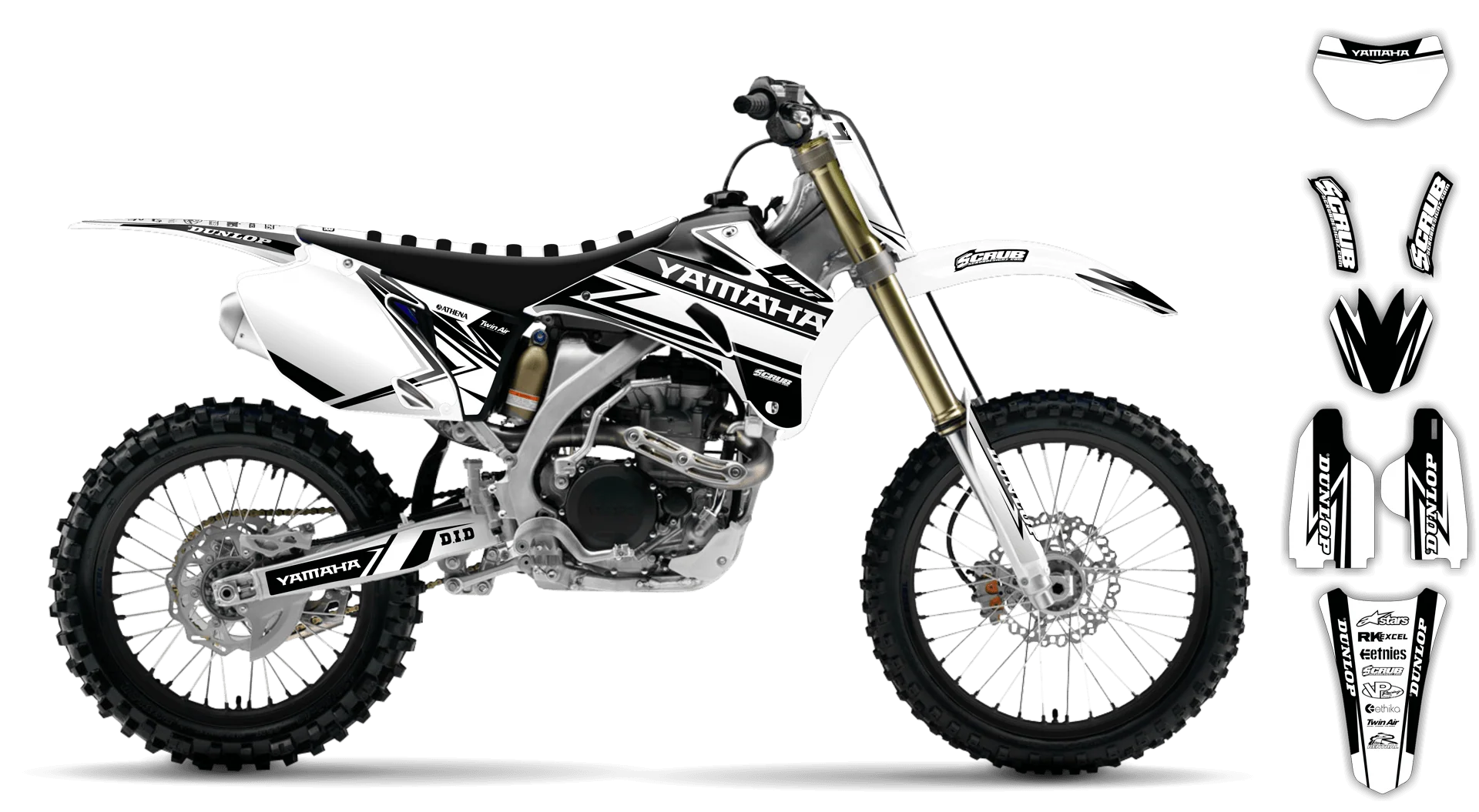 Graphics Kit - Yamaha - WR400F - 2000-2002 - Evolution - R3