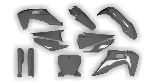 Plastics Kit - Husqvarna 14-> TC-FC-FX Series - 2019-2022 - Full Kit - Grey