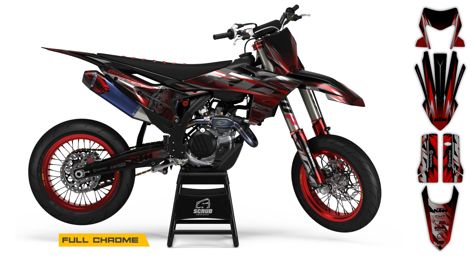 Graphics Kit - KTM - EXC EXC-F / XC-W XCF-W - 2024-2025 - Eskel - R1