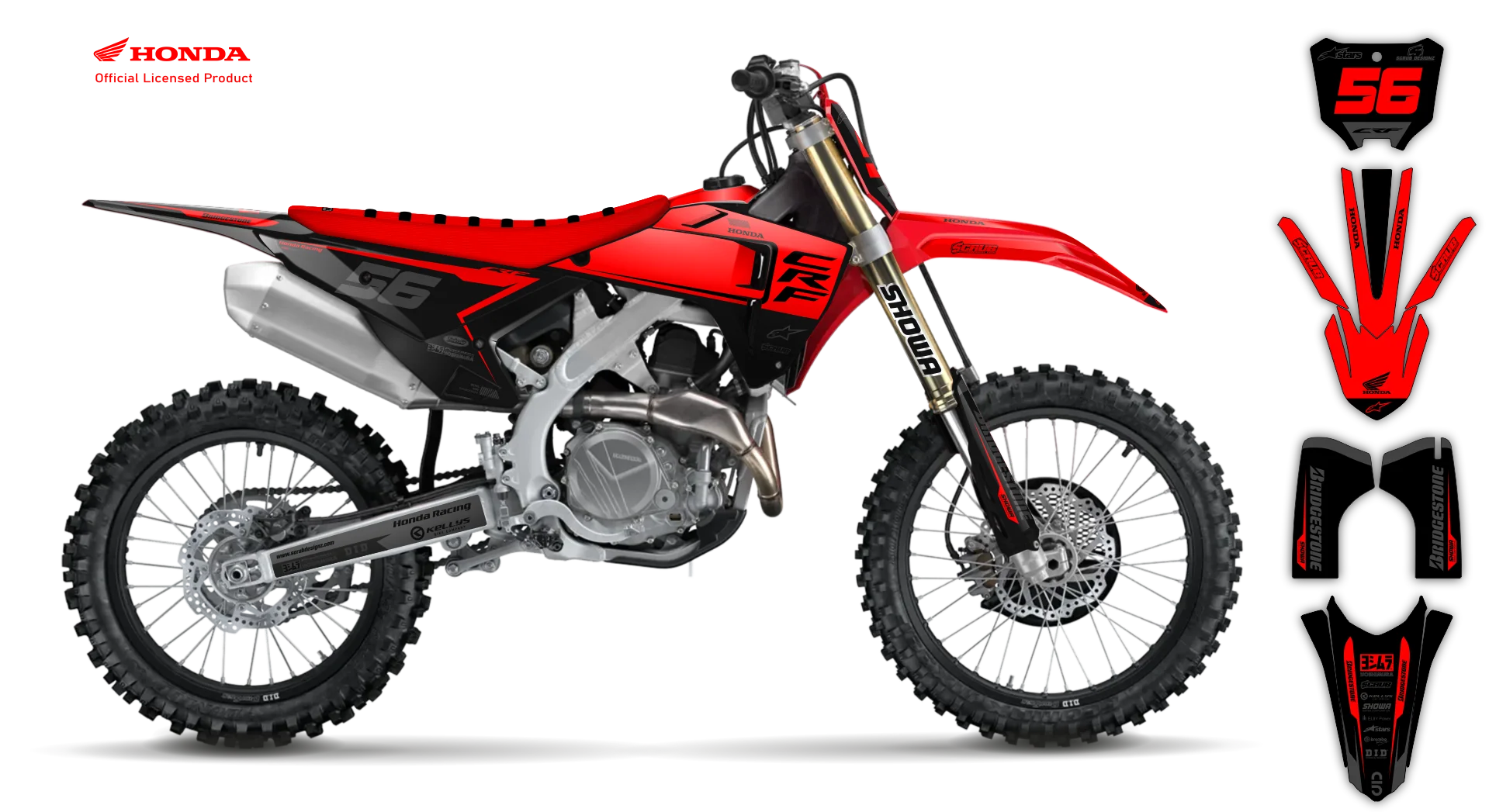 Graphics Kit - Honda - CRF 450R - 2005-2007 - Neart - LE