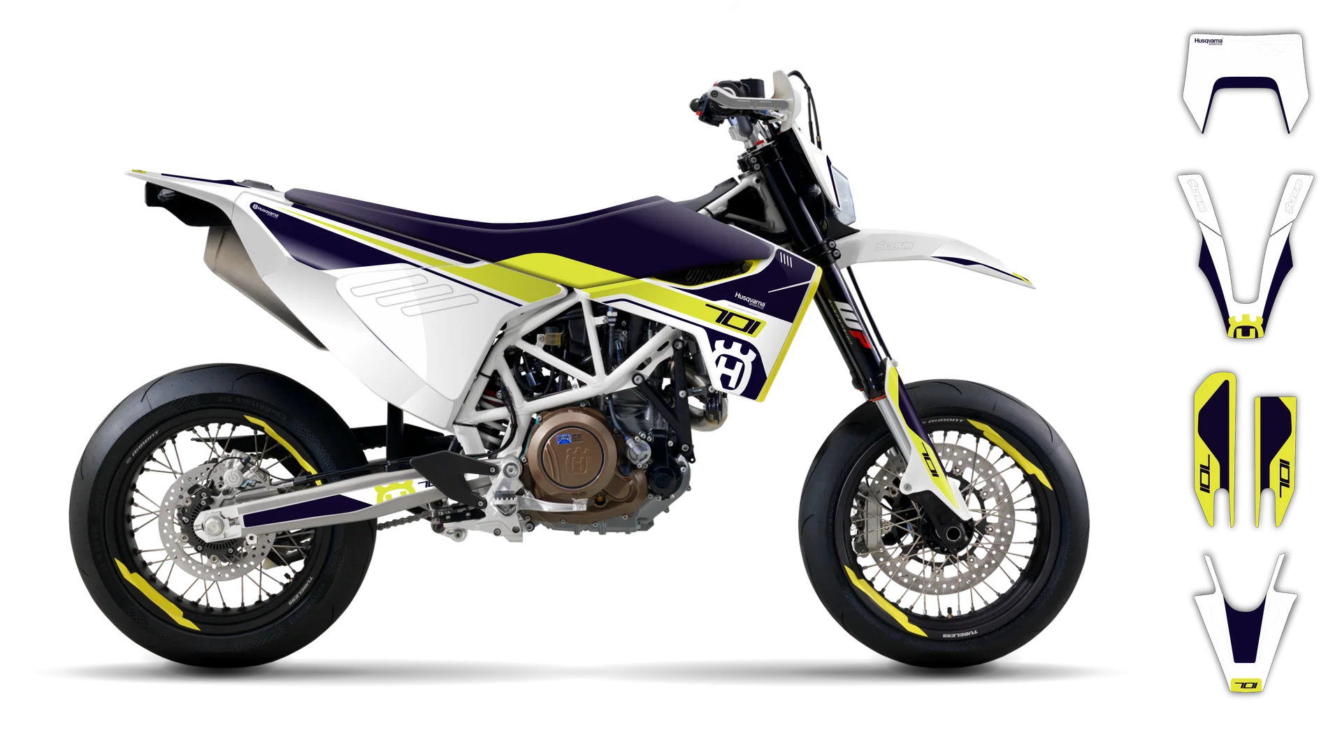 Graphics Kit - Husqvarna 14-> EN 701 - 2016-2024 - H-SE1080 - LE