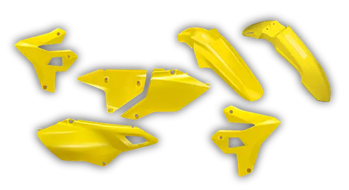 Plastics Kit - Suzuki - DRZ 400 Enduro Restyle - 1999-2024 - Full Kit - Yellow Restyle