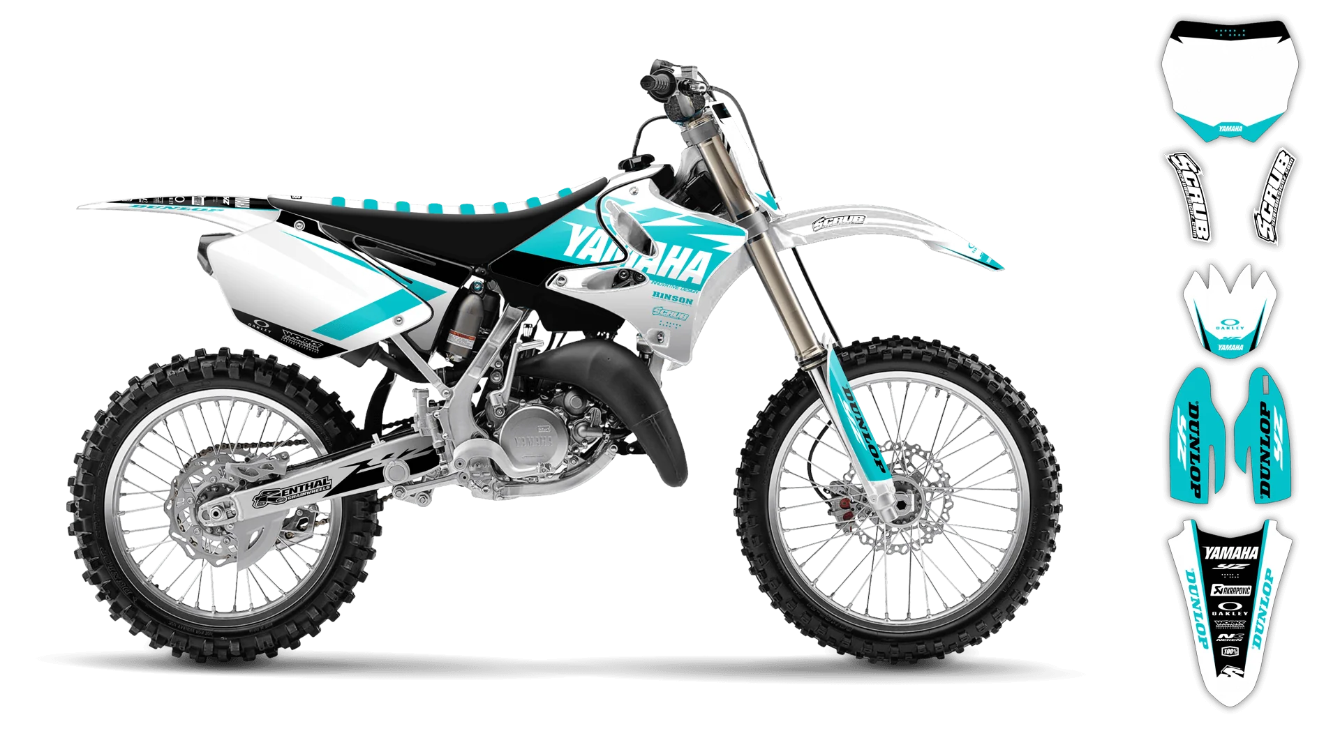 Graphics Kit - Yamaha - YZ 125 - 2000-2001 - Corgis - R1