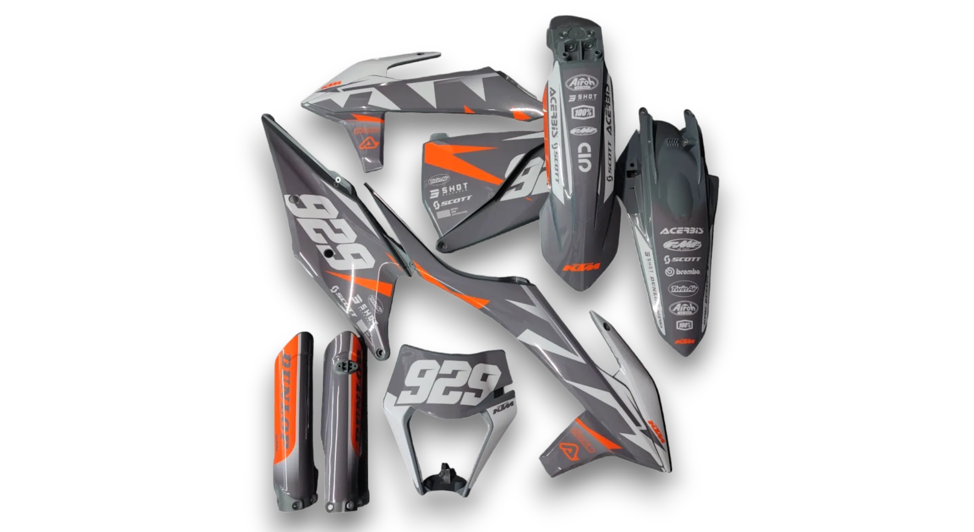 GFP - KTM - EXC EXC-F / XC-W XCF-W - 2020-2023 - Grey-K19-R5