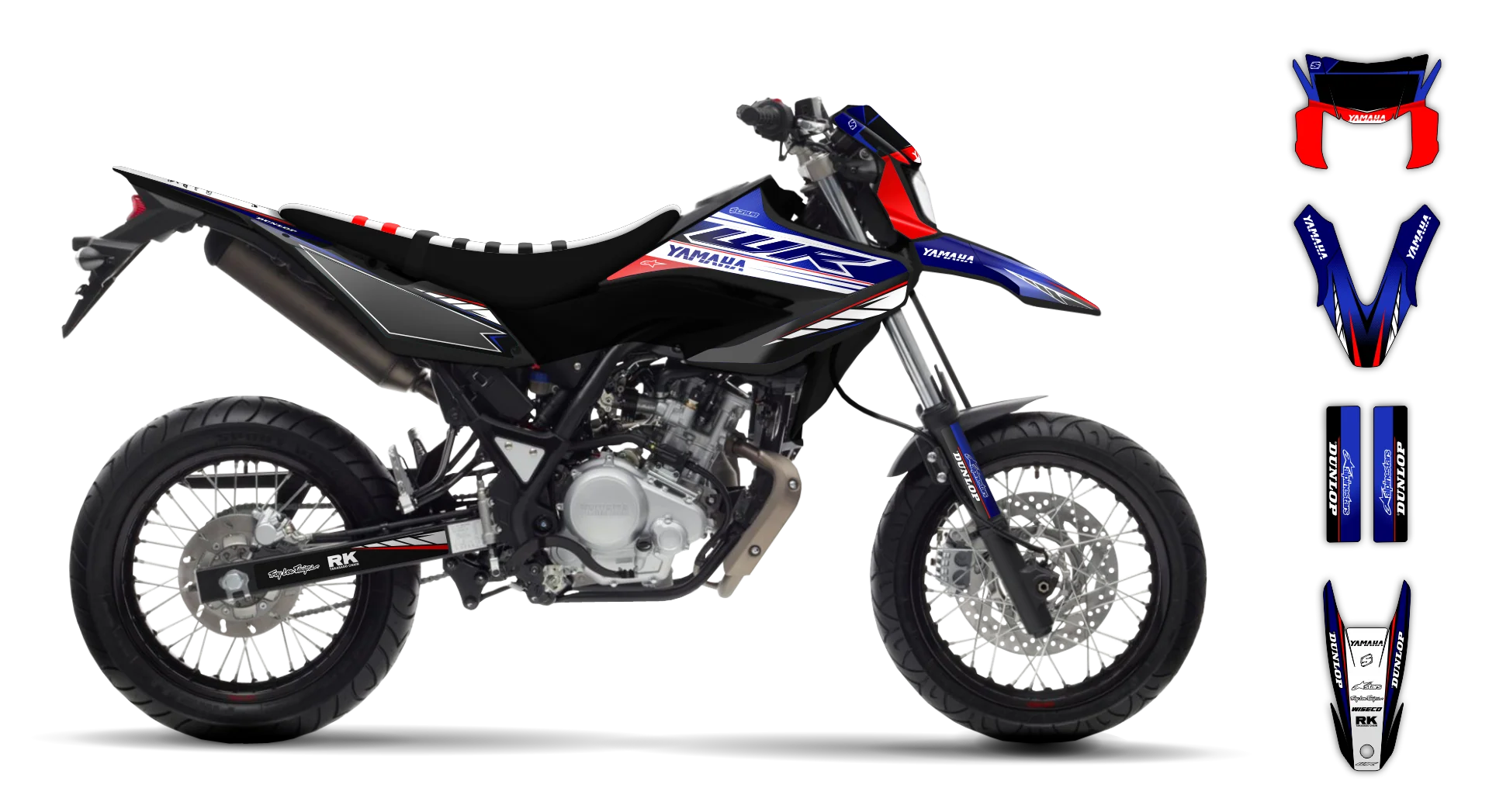 Graphics Kit - Yamaha - WR 125X - 2009-2022 - Boognish - LE